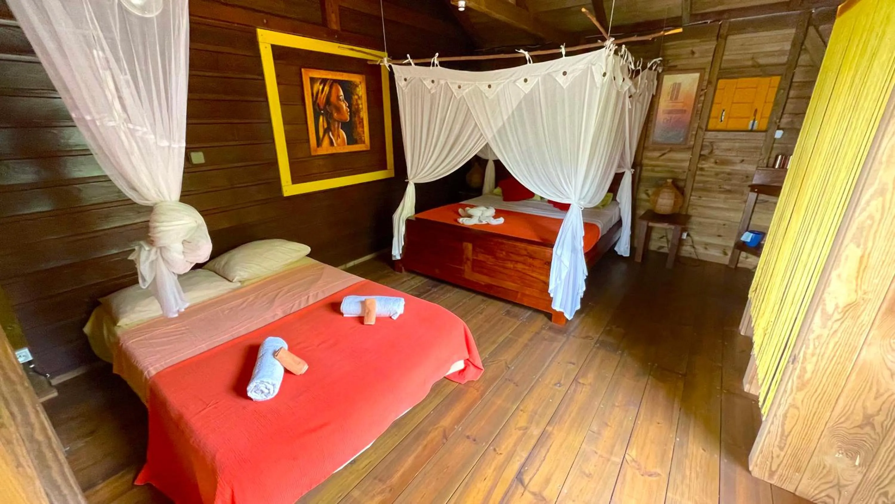 Bed in Gite LES CALEBASSIERS