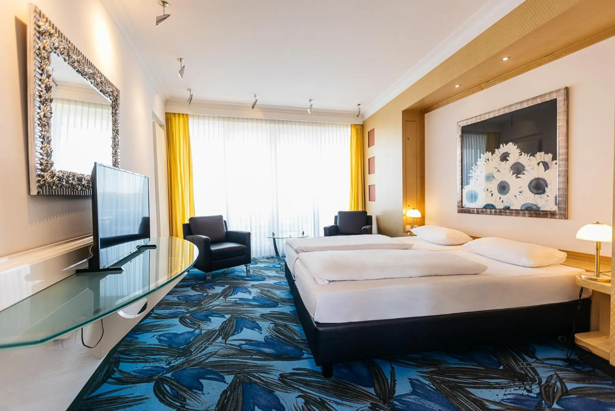 Bed in Vitalia Seehotel