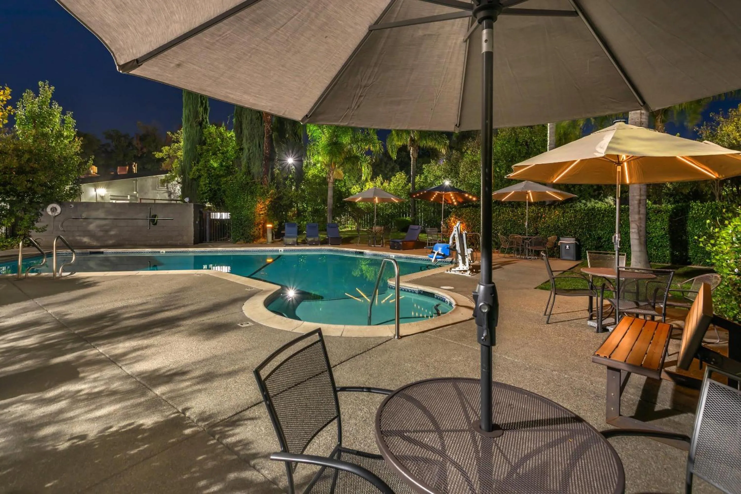Swimming pool in University Park Inn & Suites, an Ascend Collection Hotel