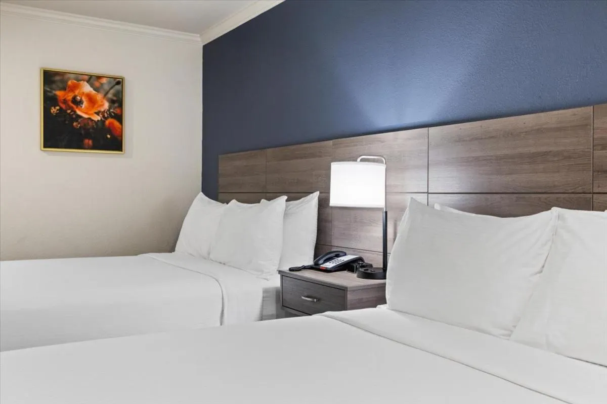 Bed in University Park Inn & Suites, an Ascend Collection Hotel