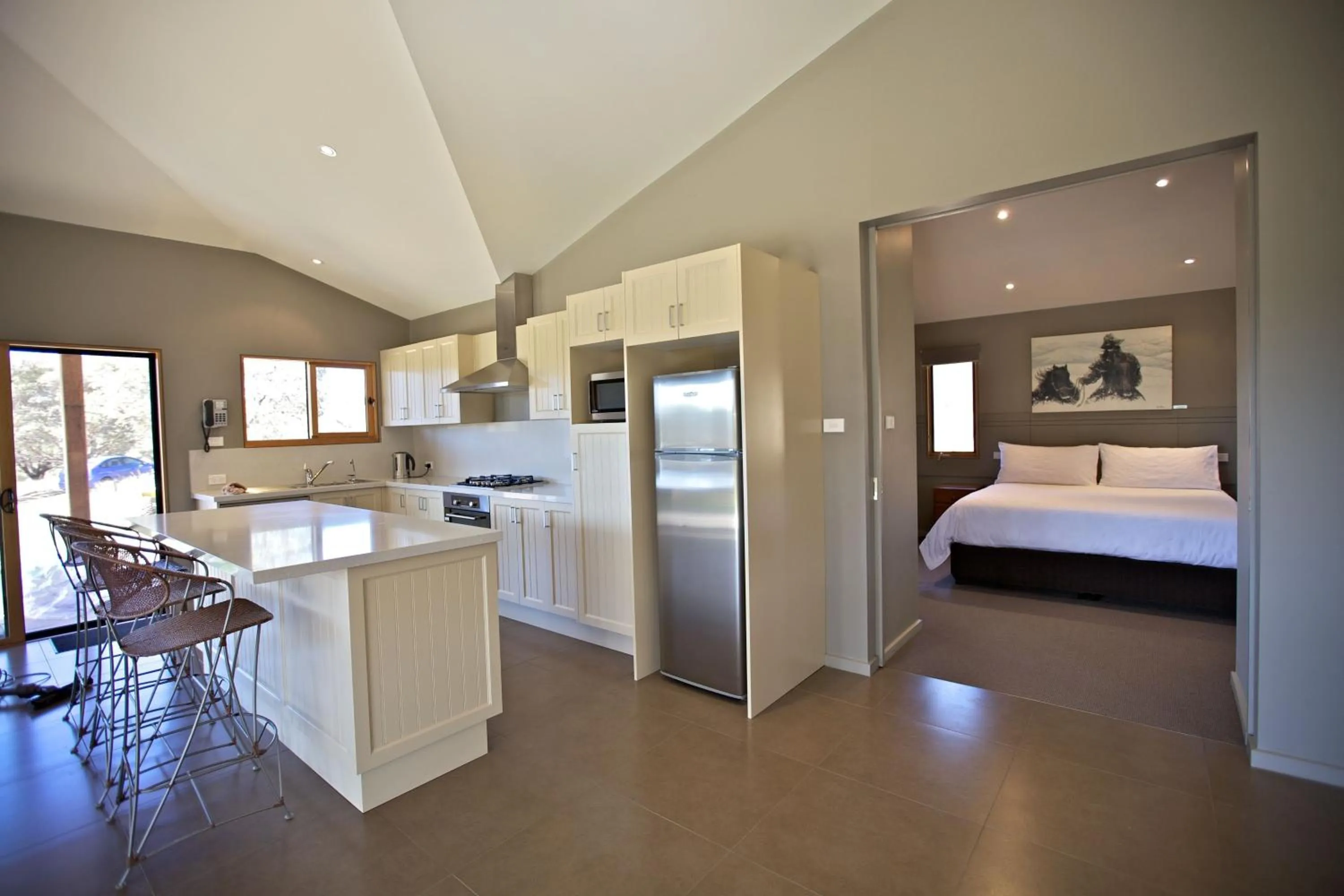 Bed in Snowy Wilderness