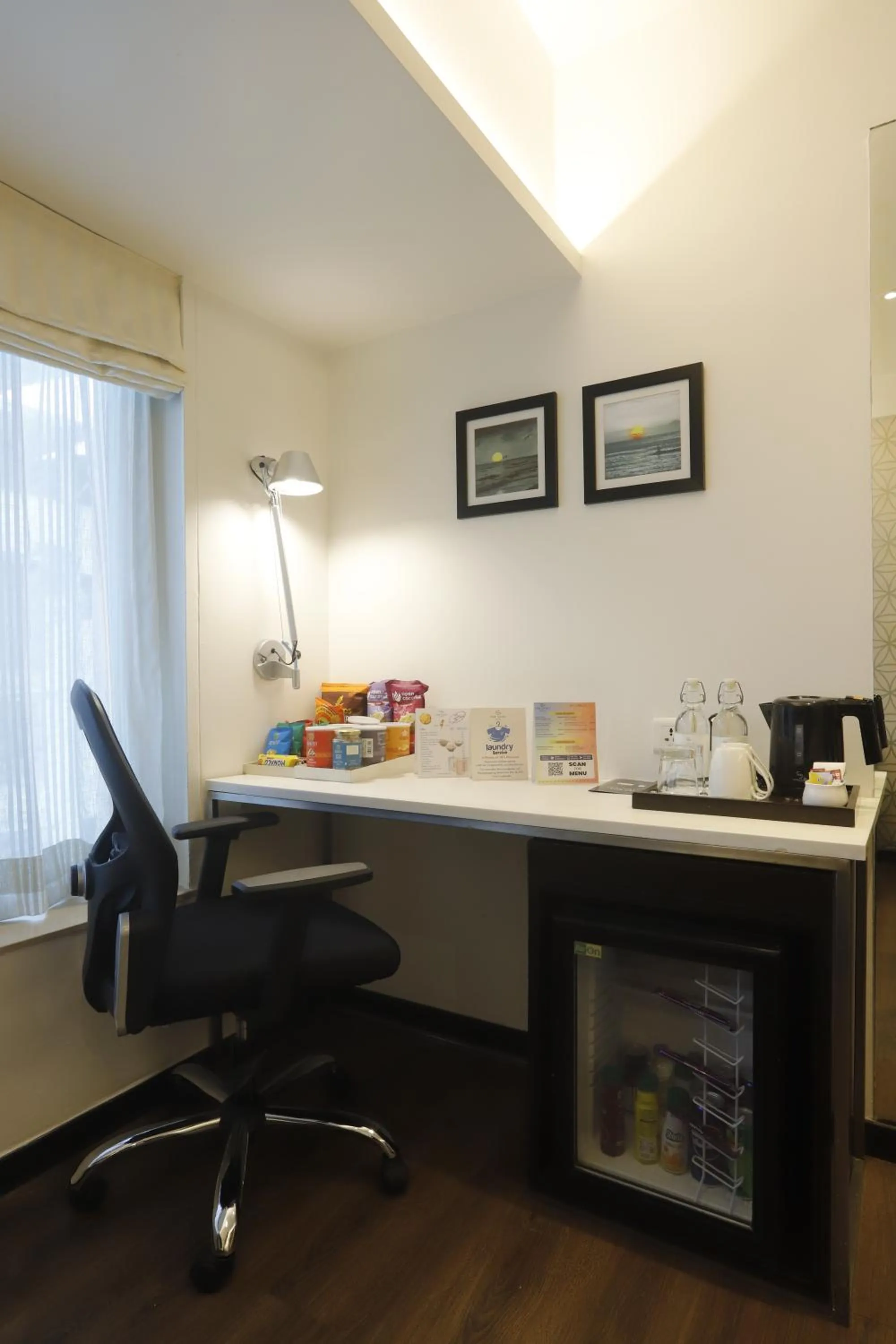 Seating area in The Sahil Hotel