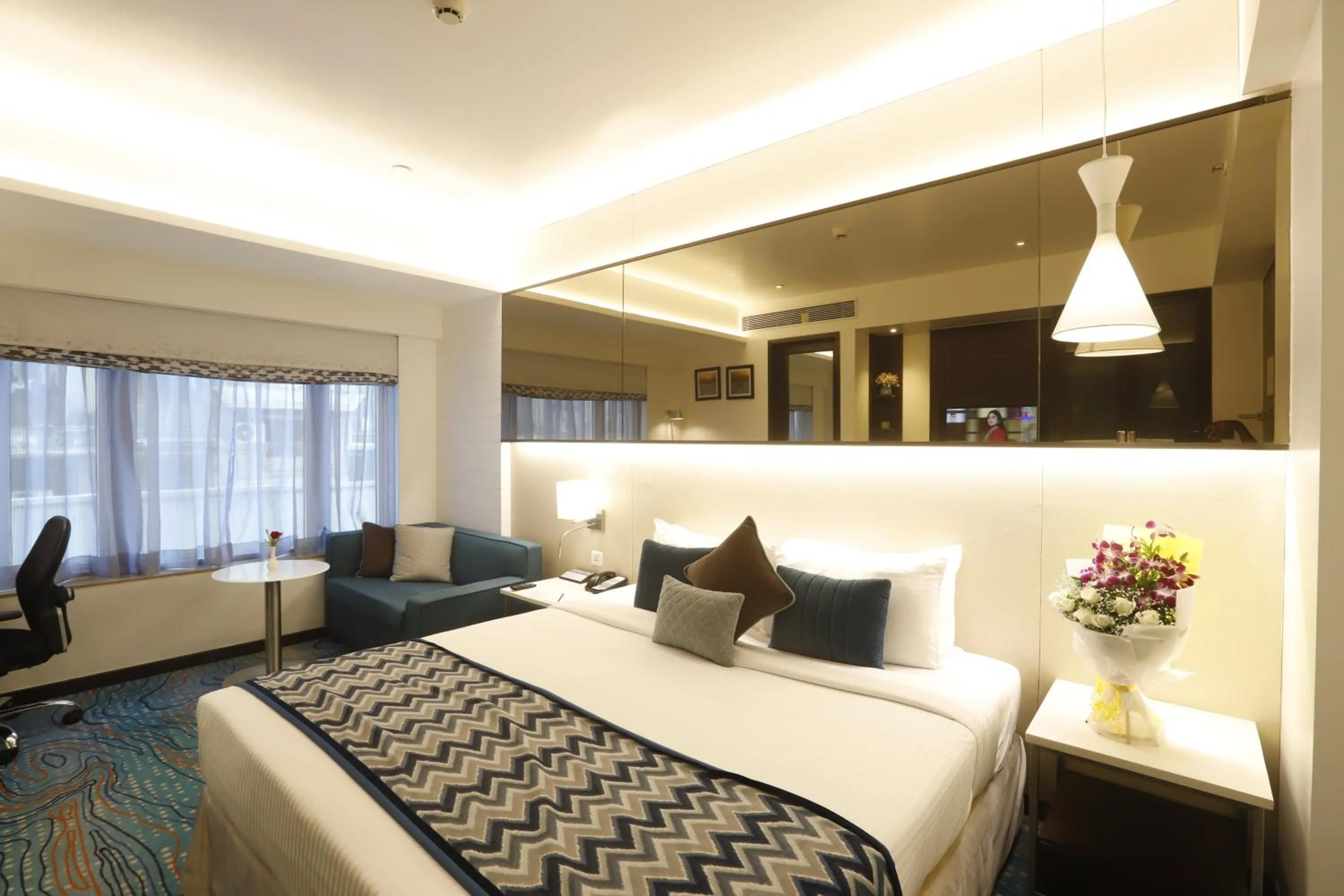 Bed in The Sahil Hotel