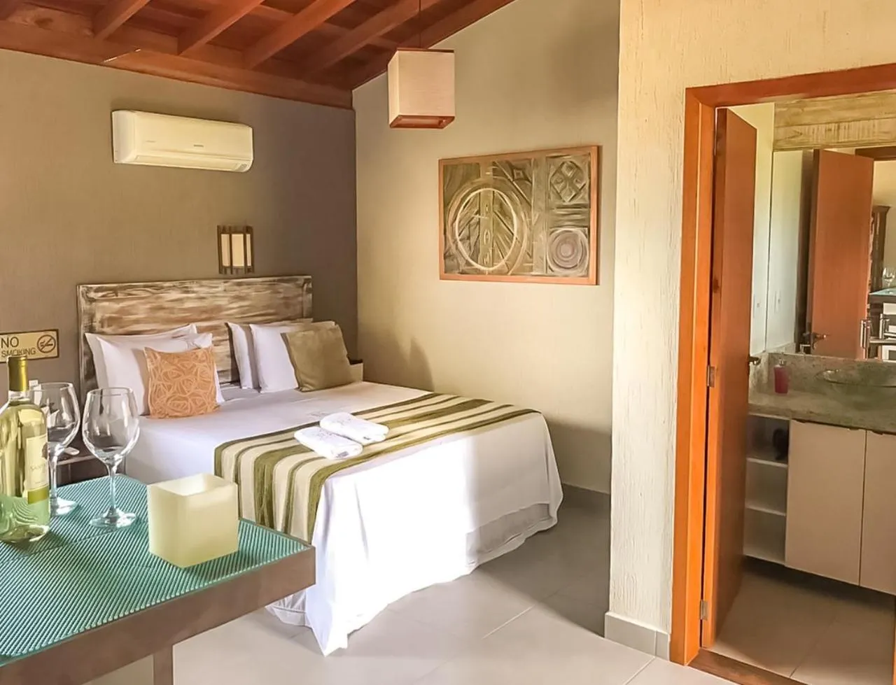 Bed in Pousada Rosa Karioka - Praia do Rosa