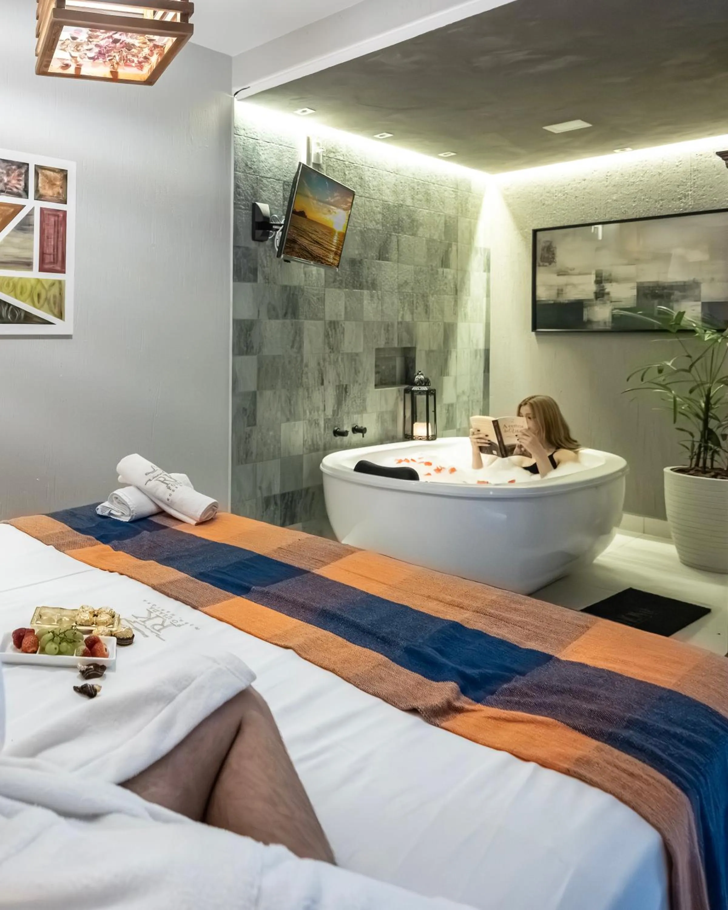 Bath, Bed in Pousada Rosa Karioka - Praia do Rosa