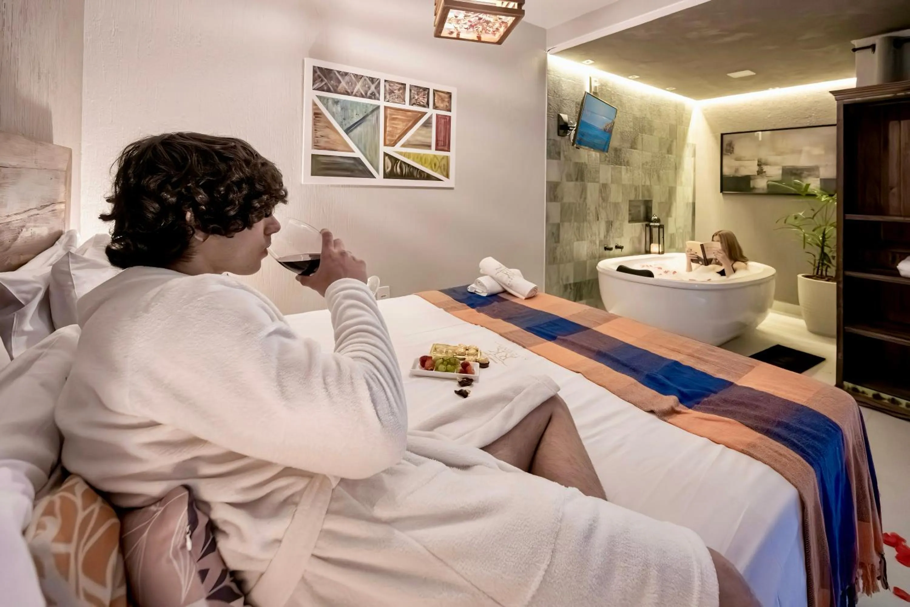 Bed in Pousada Rosa Karioka - Praia do Rosa