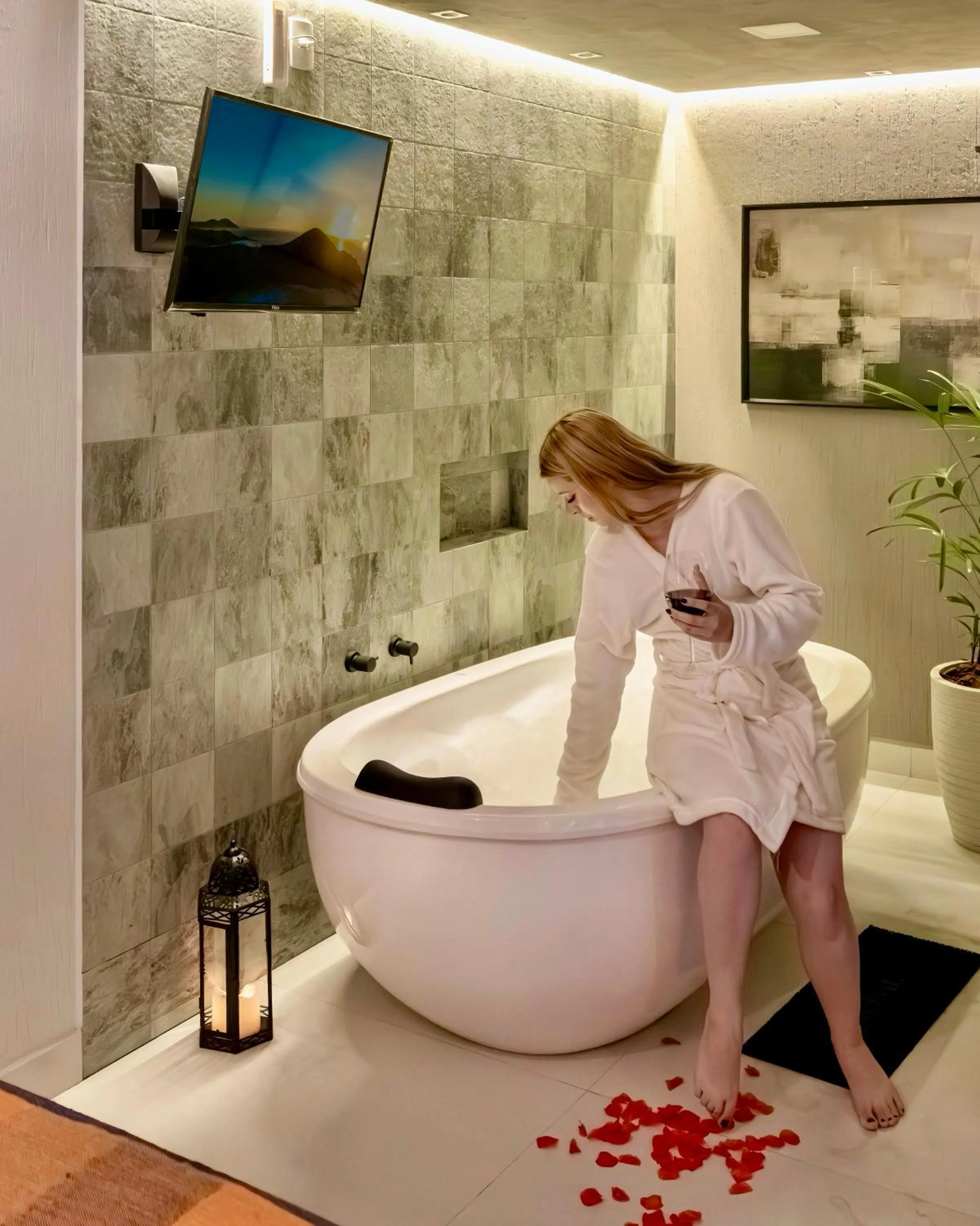 Bath in Pousada Rosa Karioka - Praia do Rosa