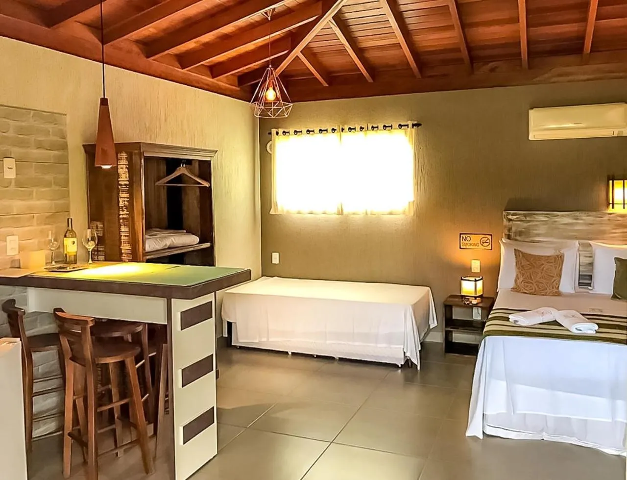 Bed in Pousada Rosa Karioka - Praia do Rosa