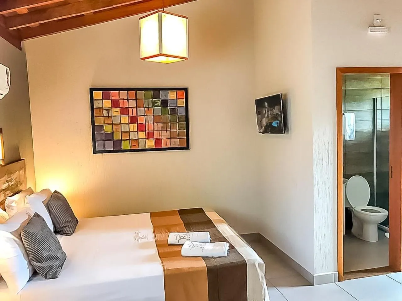 Bed in Pousada Rosa Karioka - Praia do Rosa