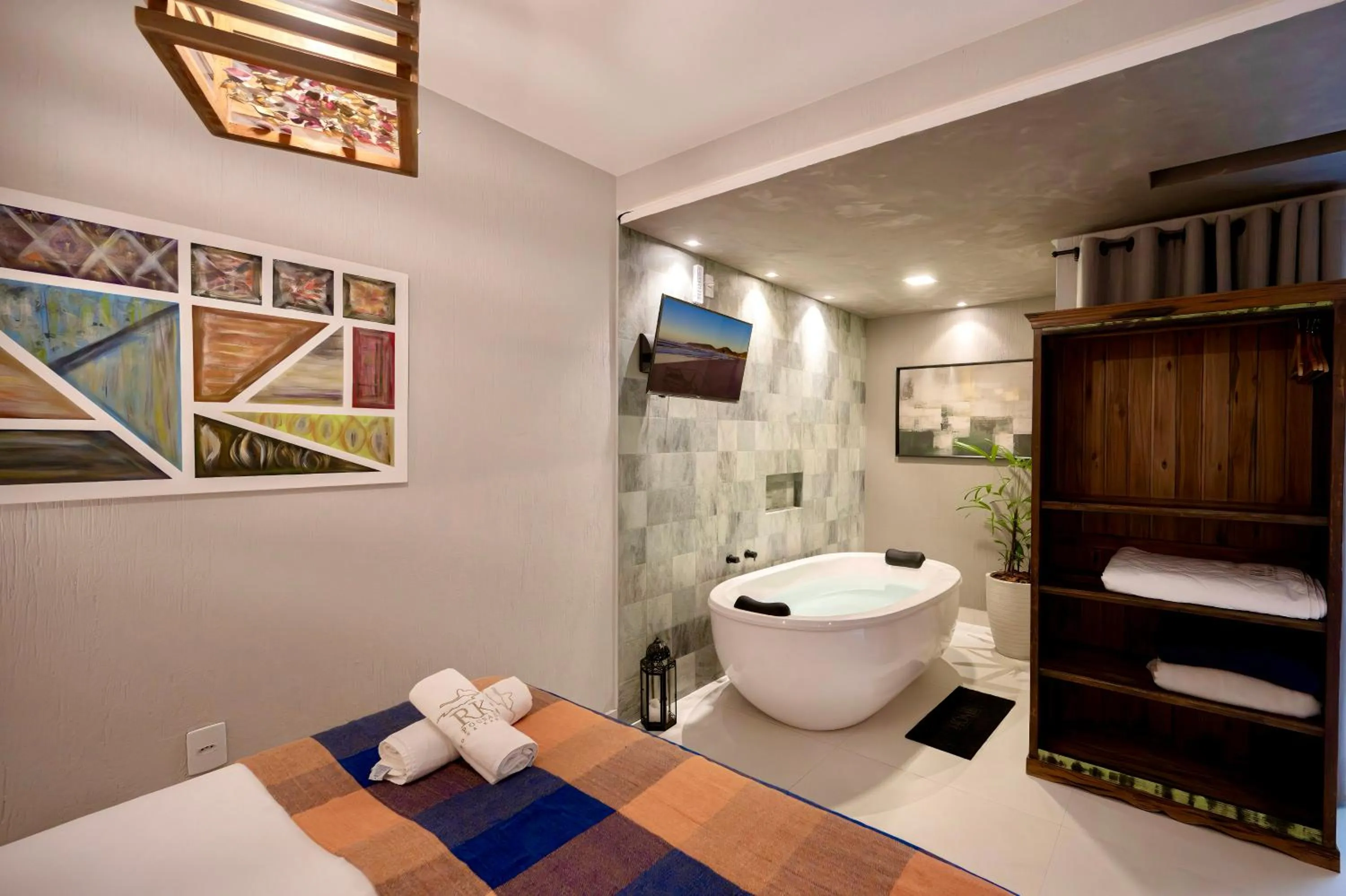 Bed in Pousada Rosa Karioka - Praia do Rosa