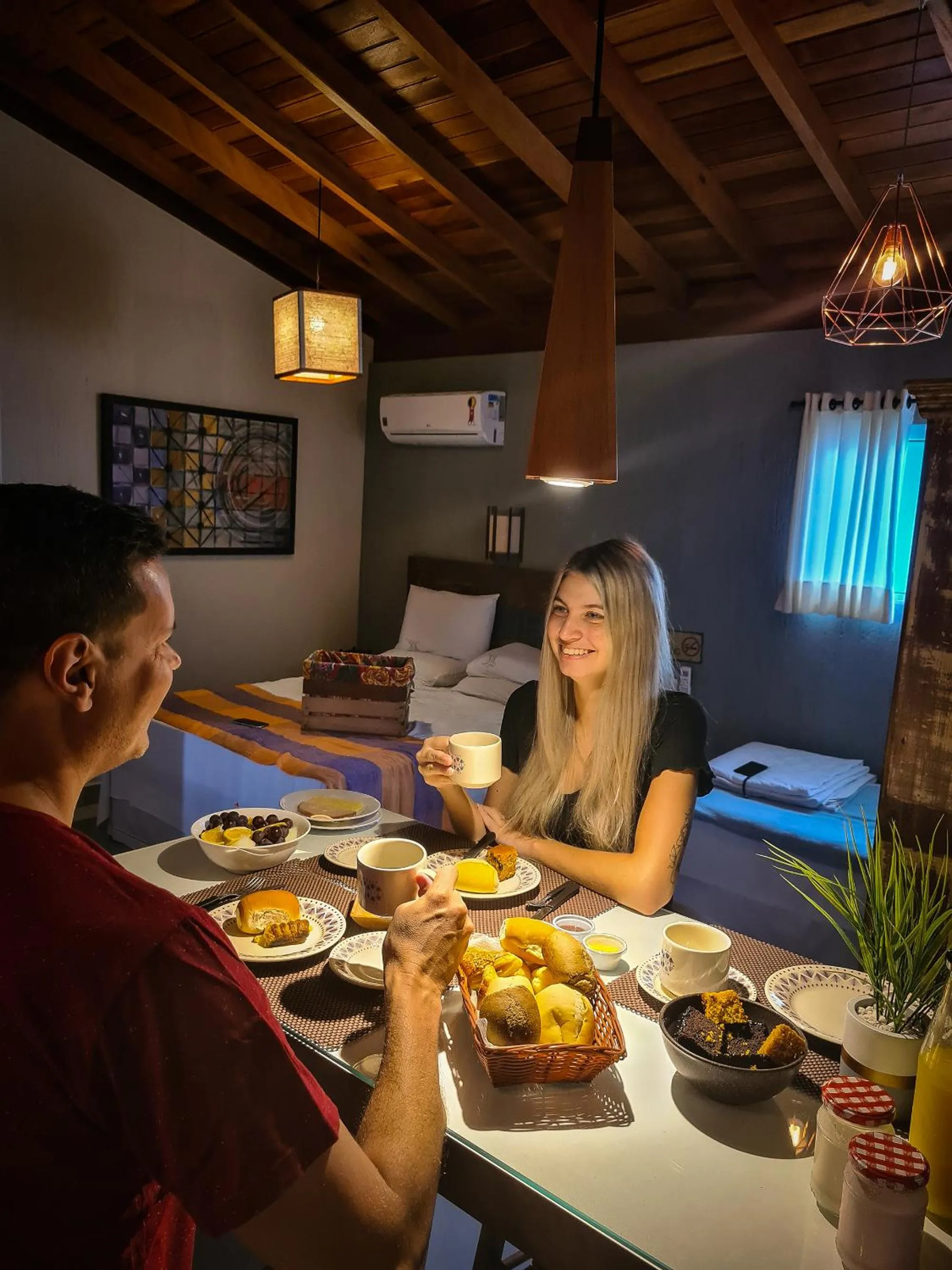 Dining area in Pousada Rosa Karioka - Praia do Rosa