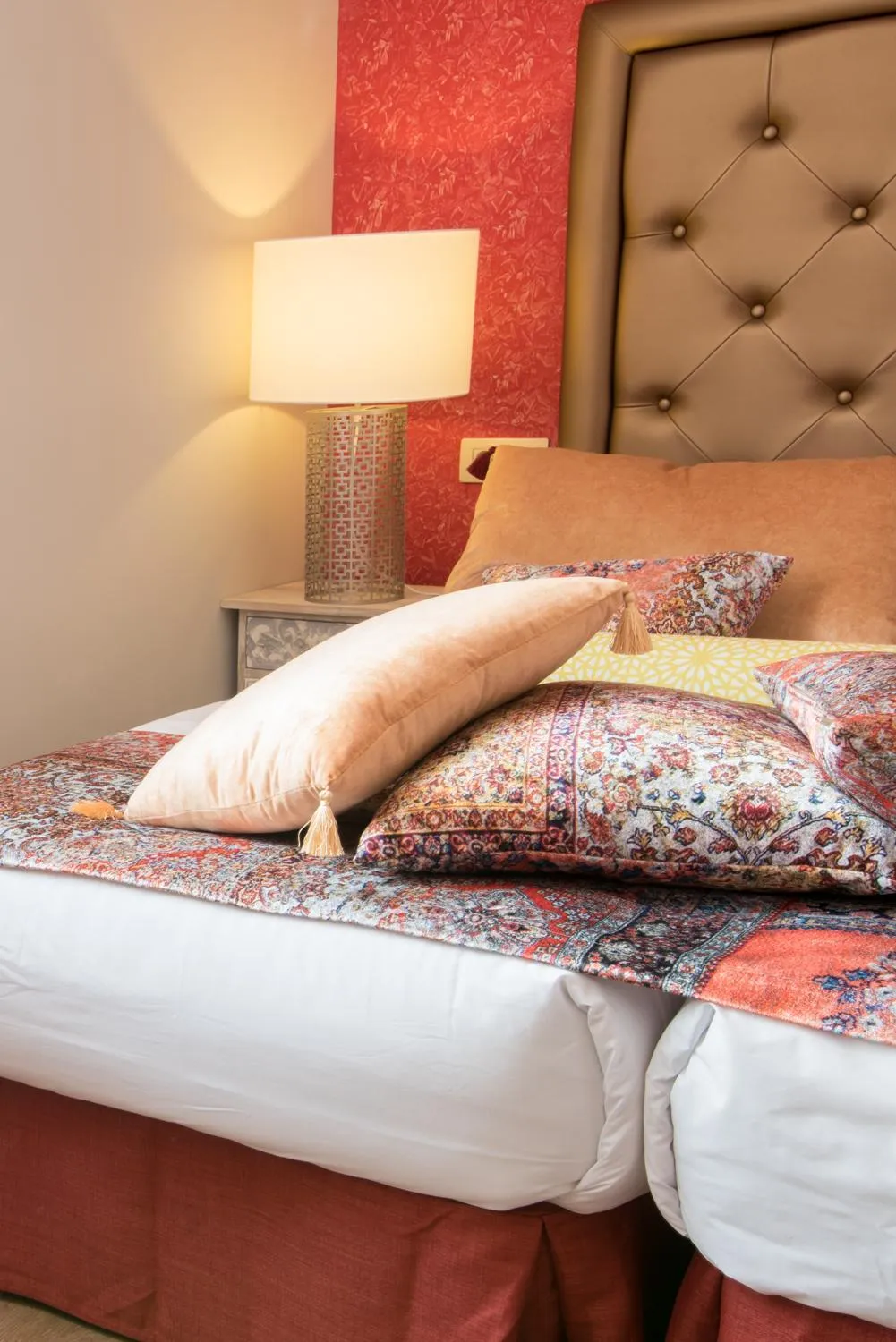 Decorative detail, Bed in Alhambra Boutique Apartments by PMC Resorts