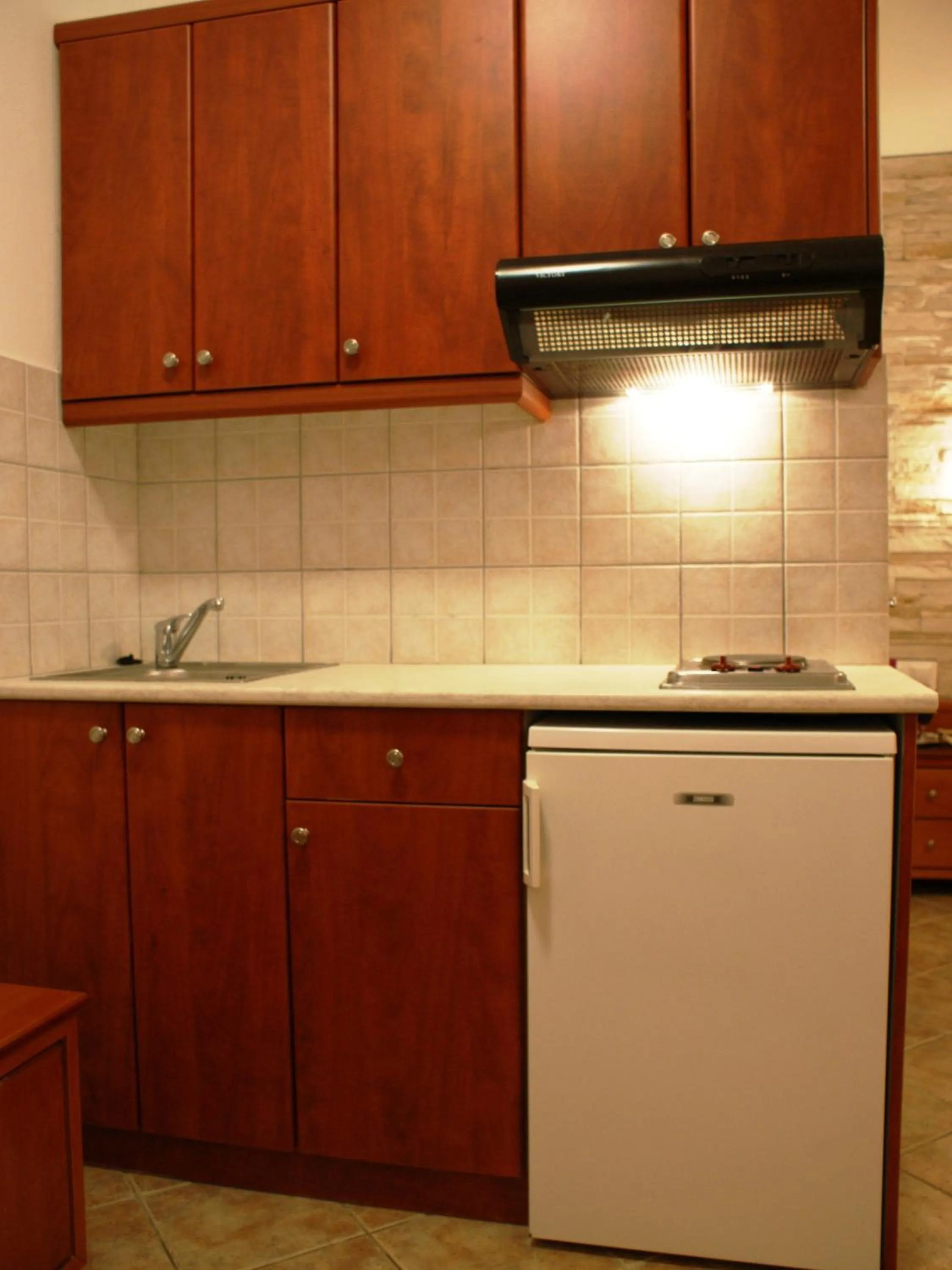 Kitchen or kitchenette in Plaka Hotel I