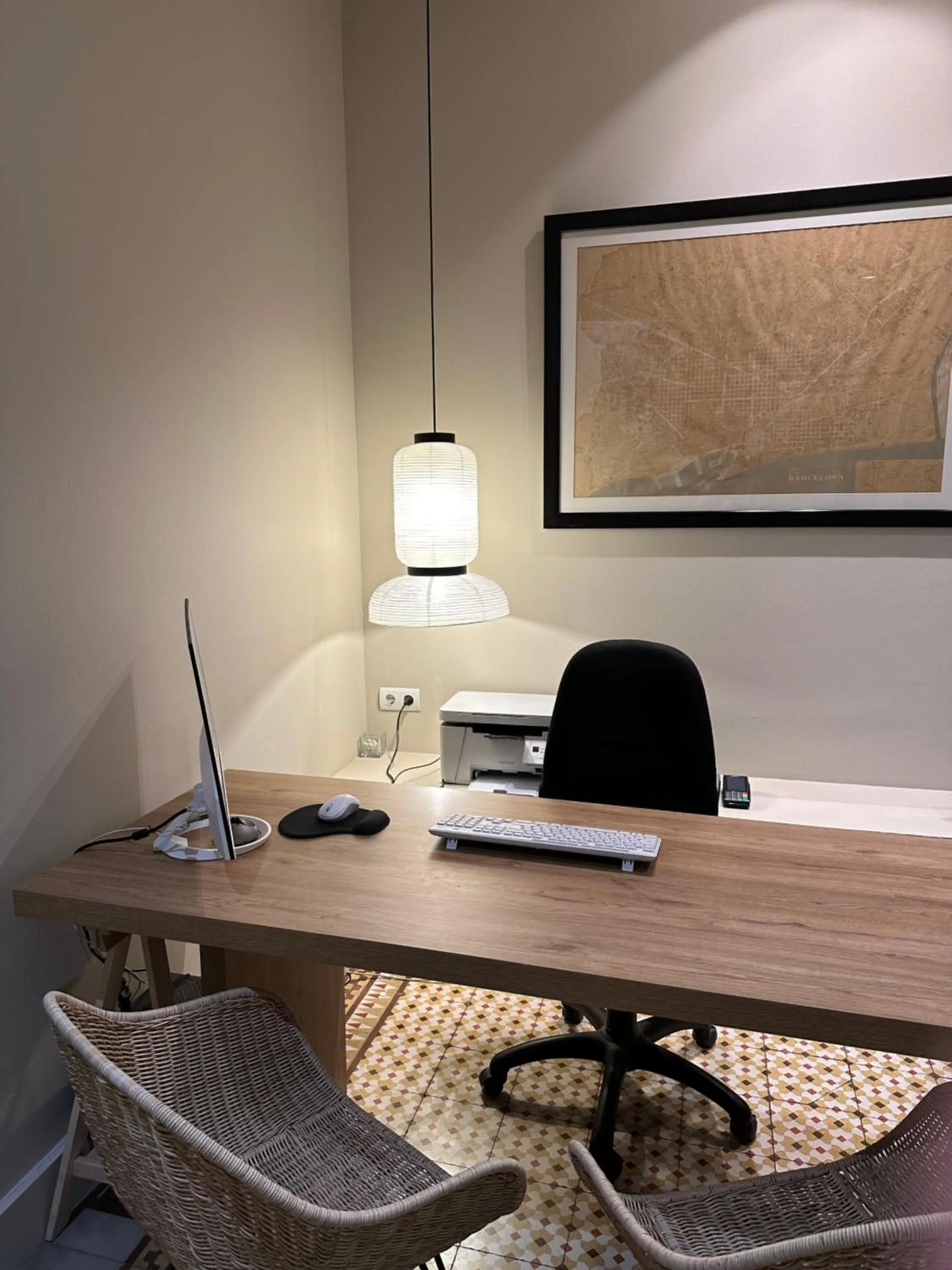 Lobby or reception in Hostal Goya