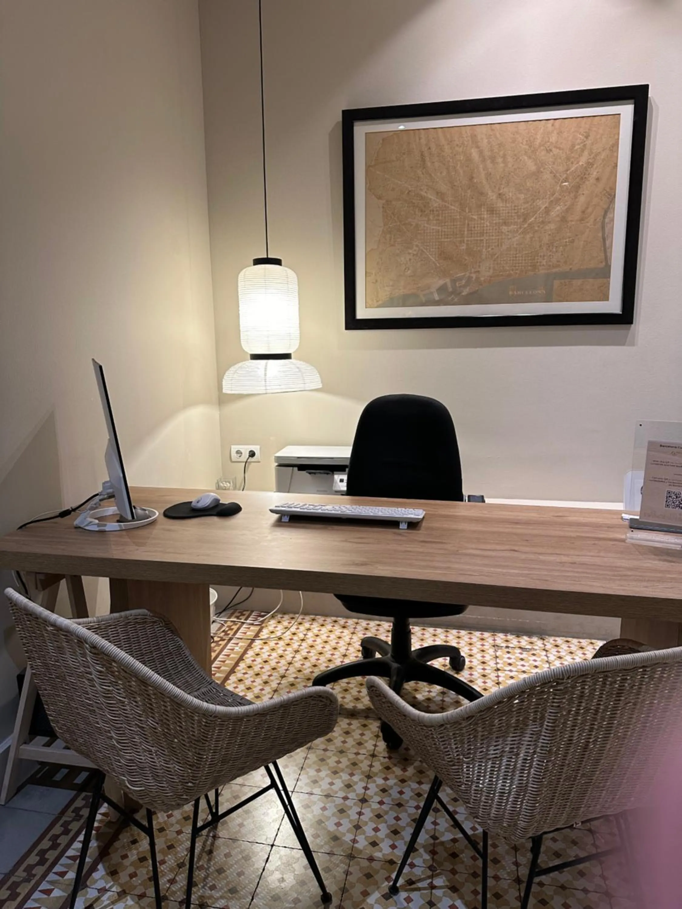 Lobby or reception in Hostal Goya