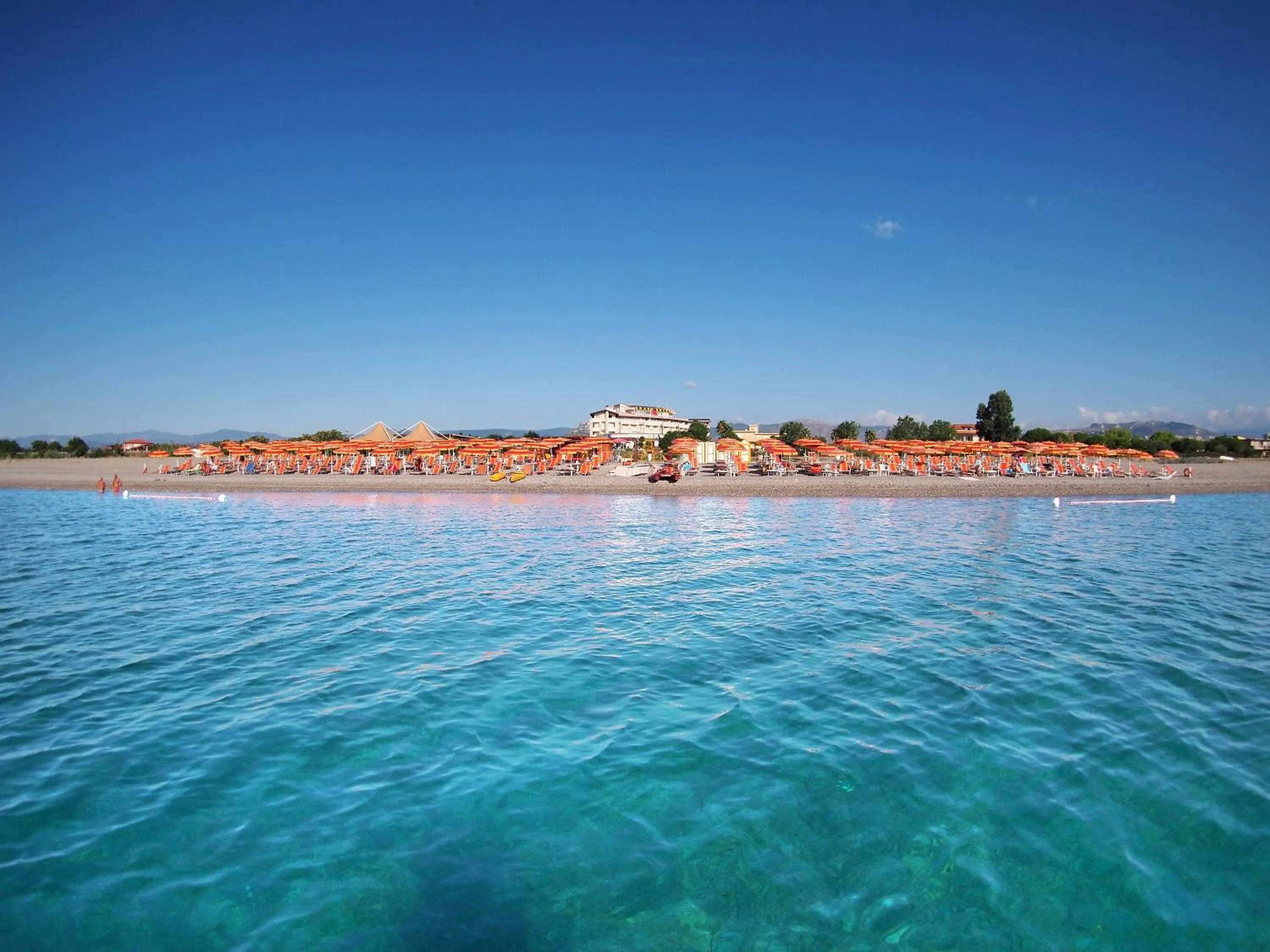 Beach in Grand Hotel President