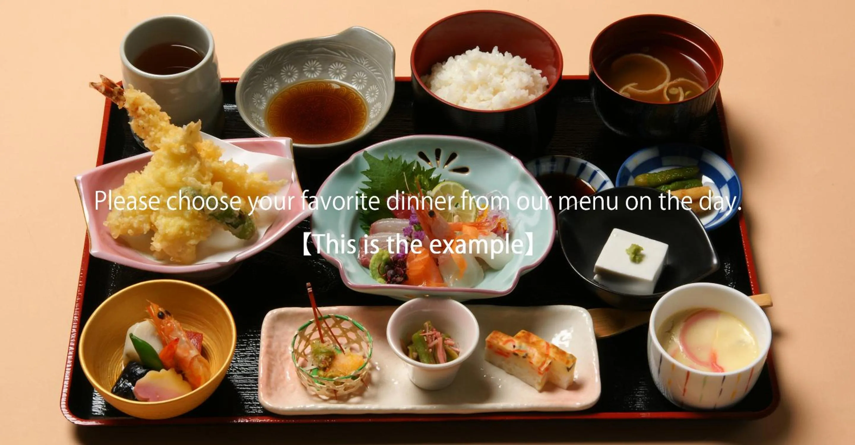 Dinner in Katsuragi Onsen Happuu No Yu