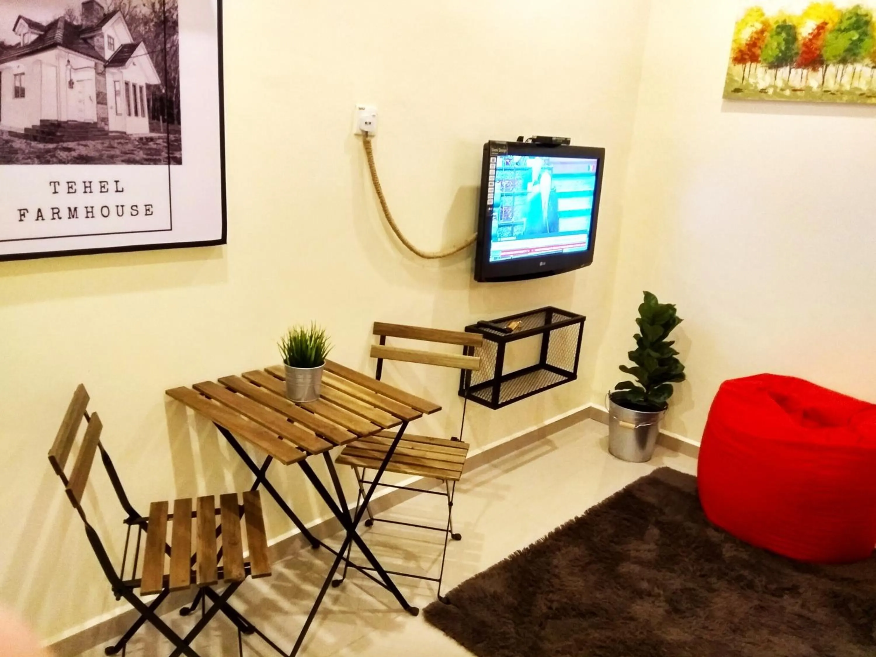 Living room in Tehel Farmhouse