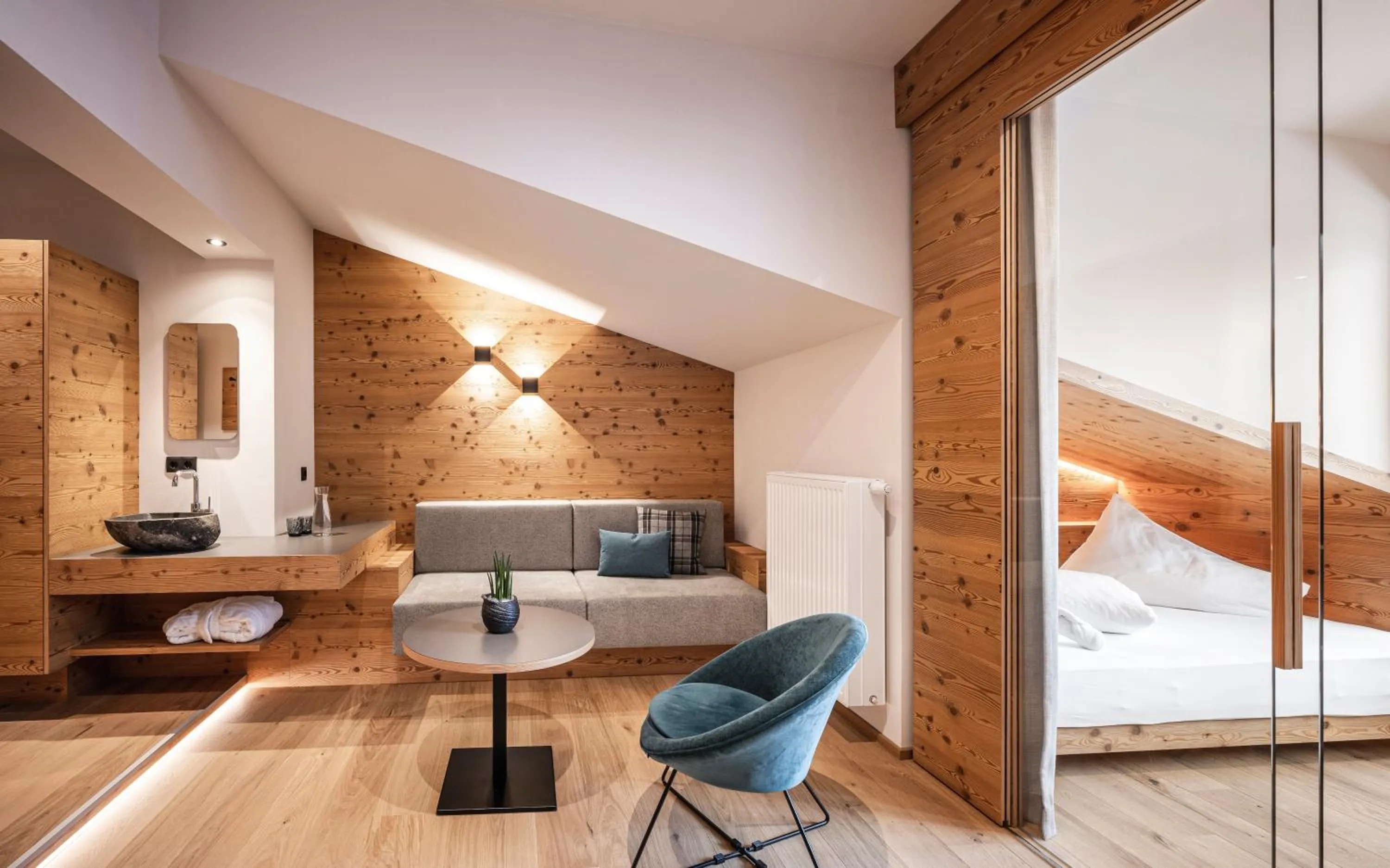 Living room, Bed in Hotel Lener