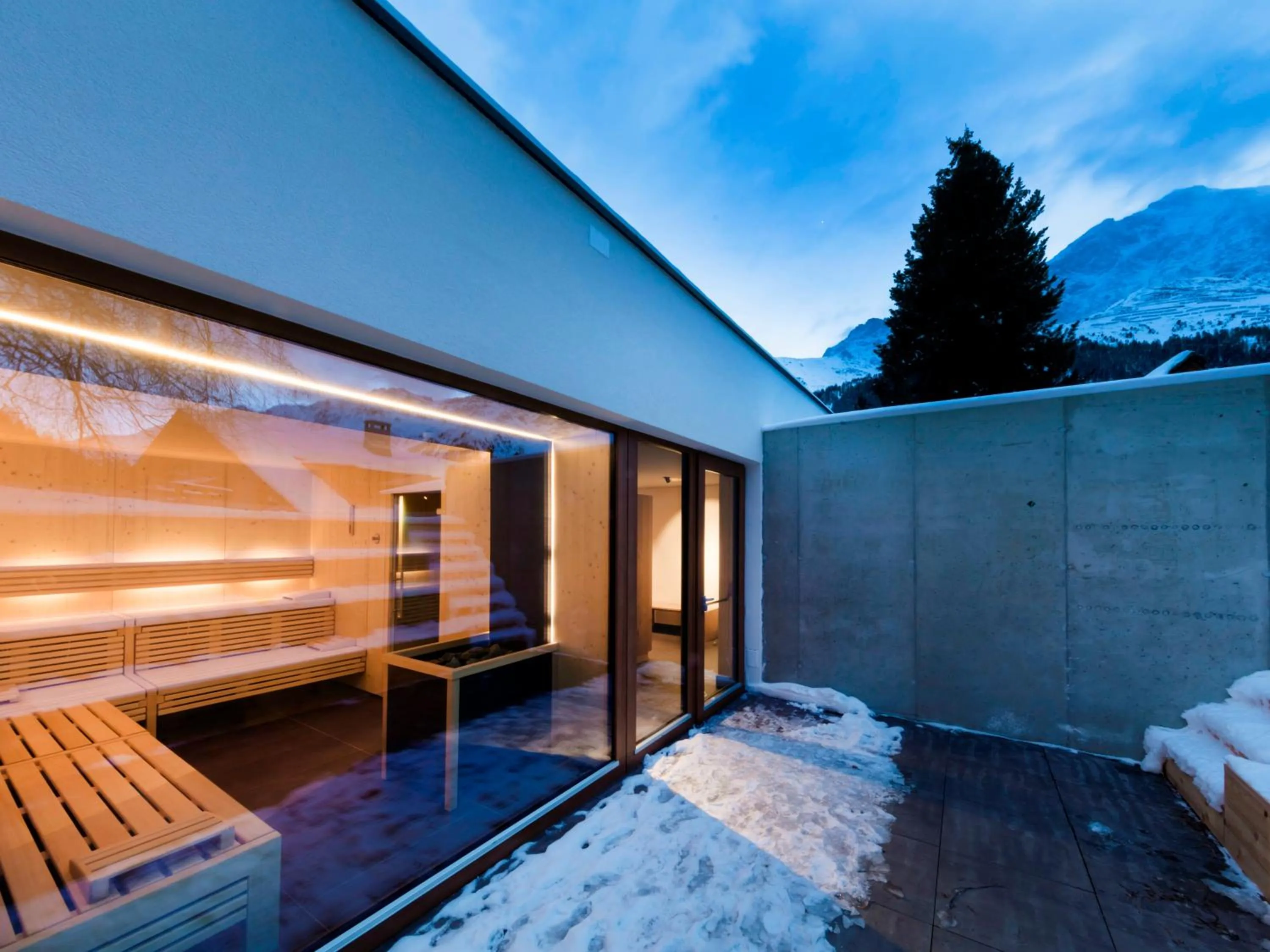 Sauna in Hotel Cristallo