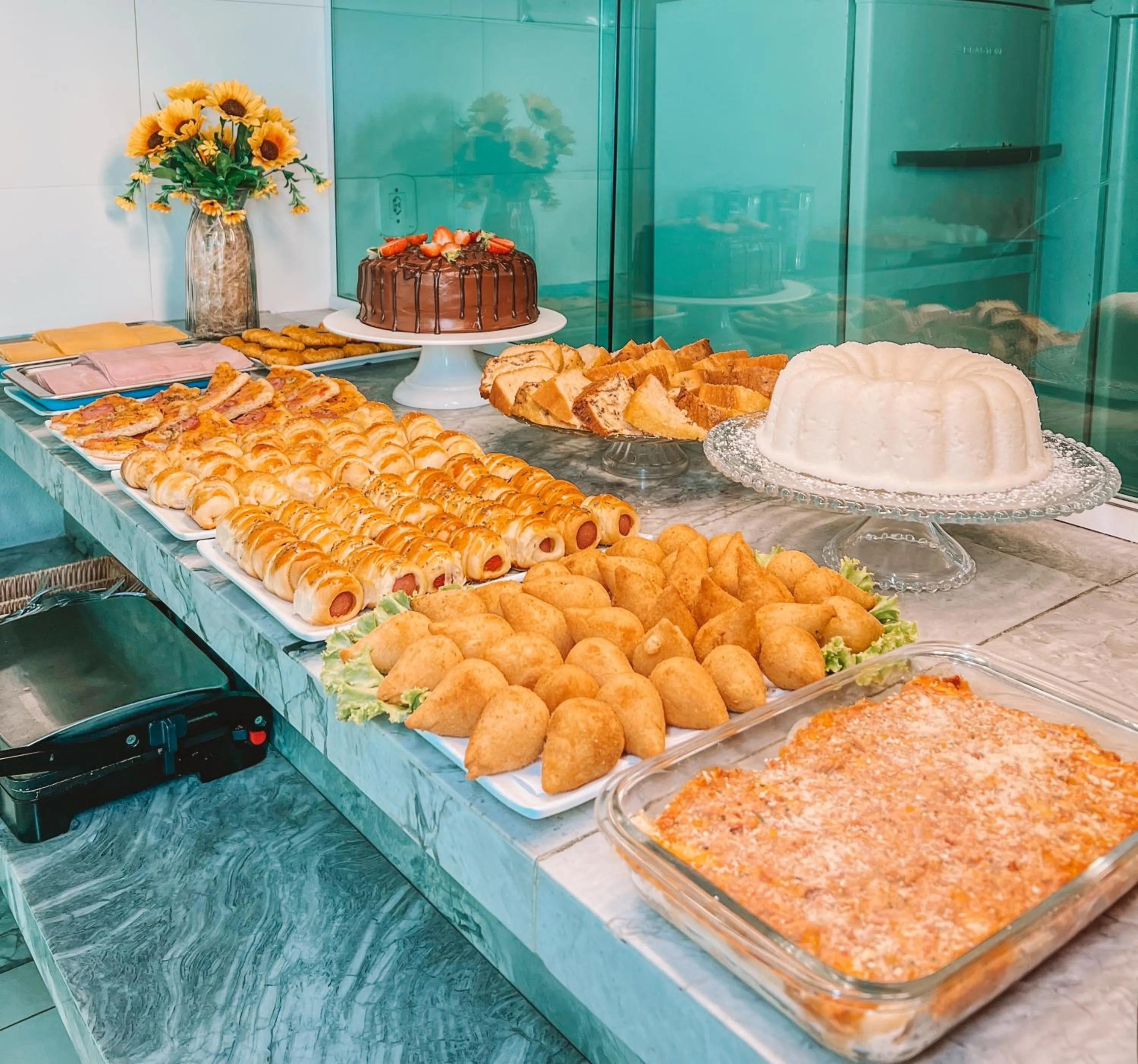 Buffet breakfast in Absolutte Hotel