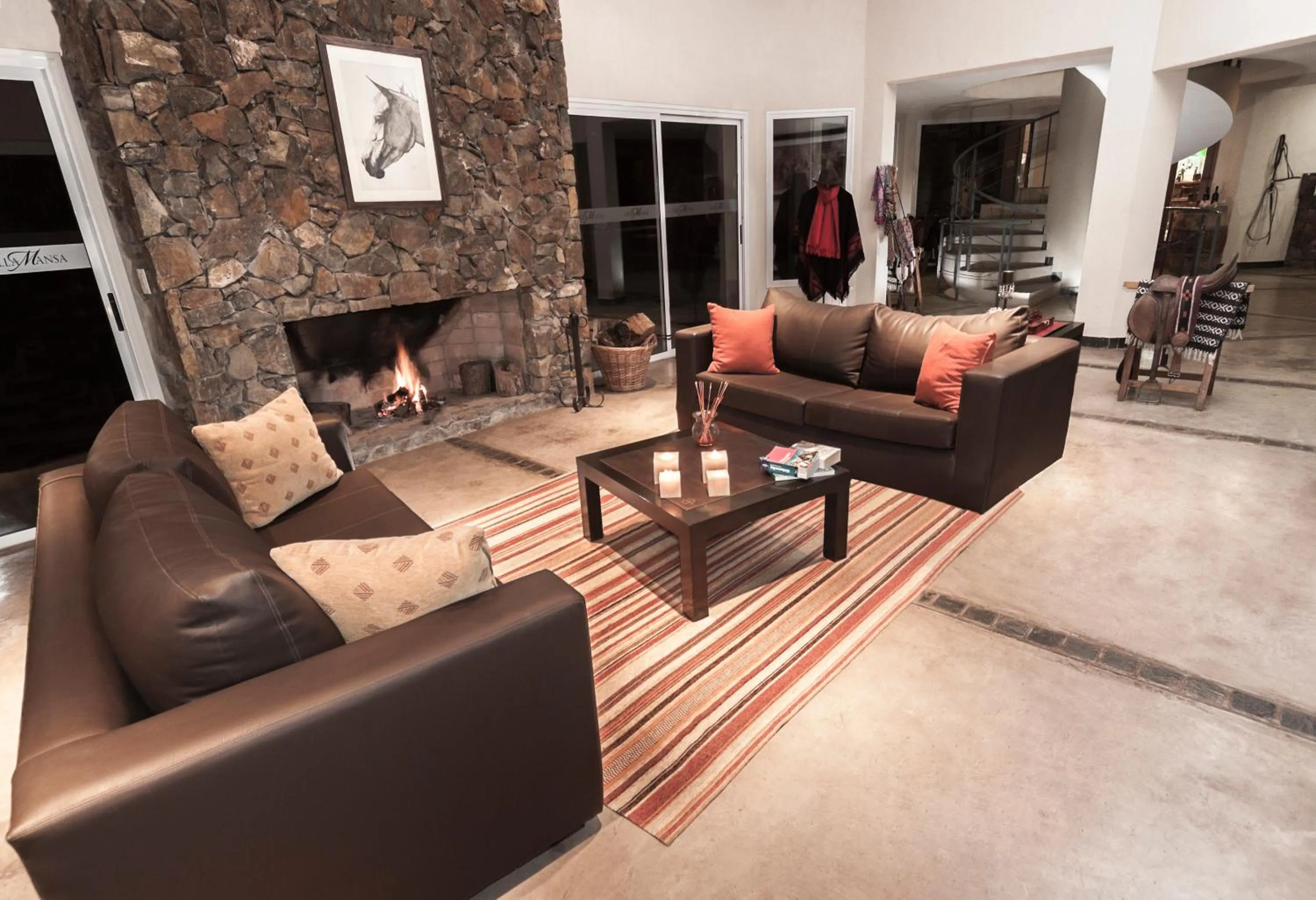 Living room in Villa Mansa