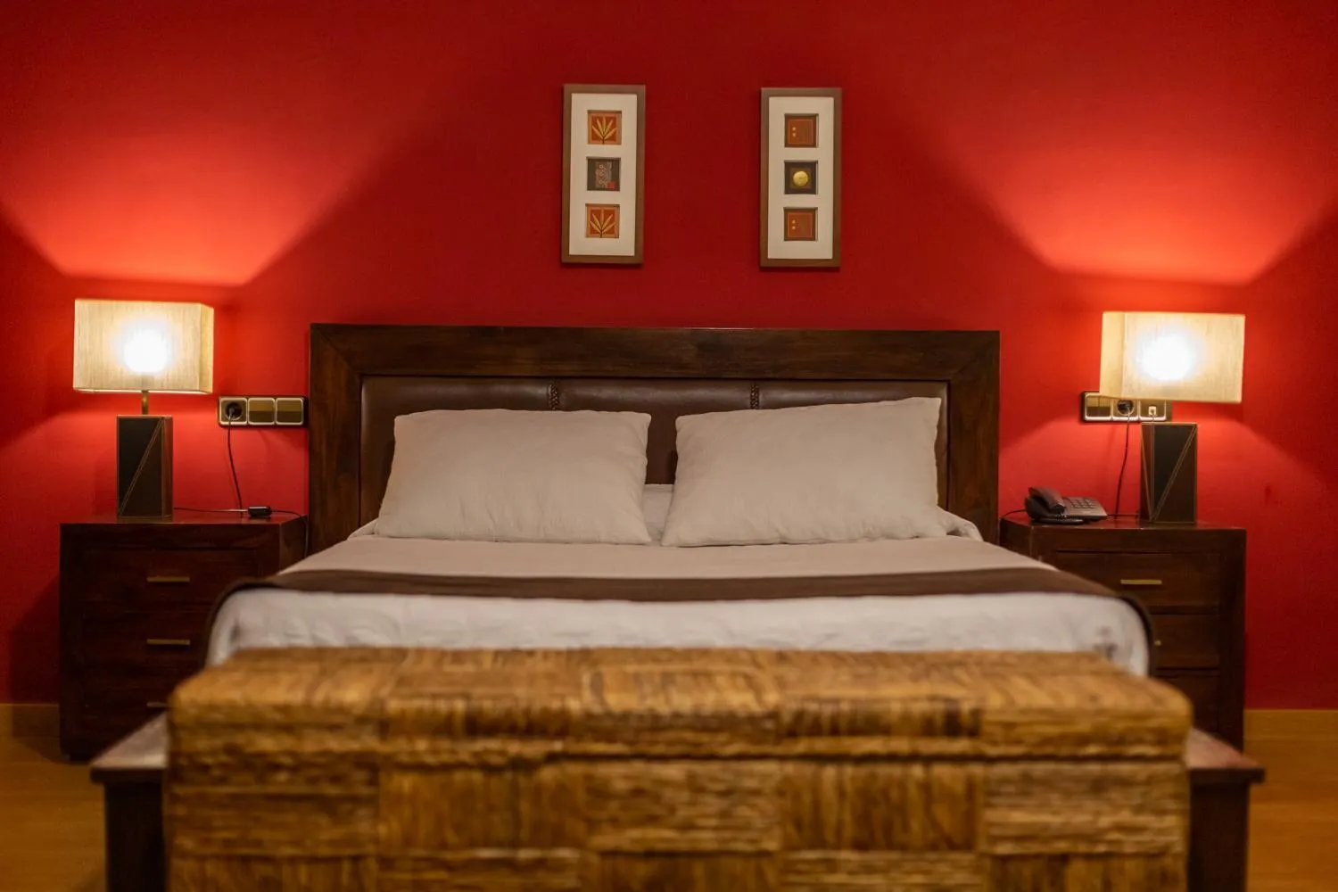 Bed in Hotel de Montaña Rubielos