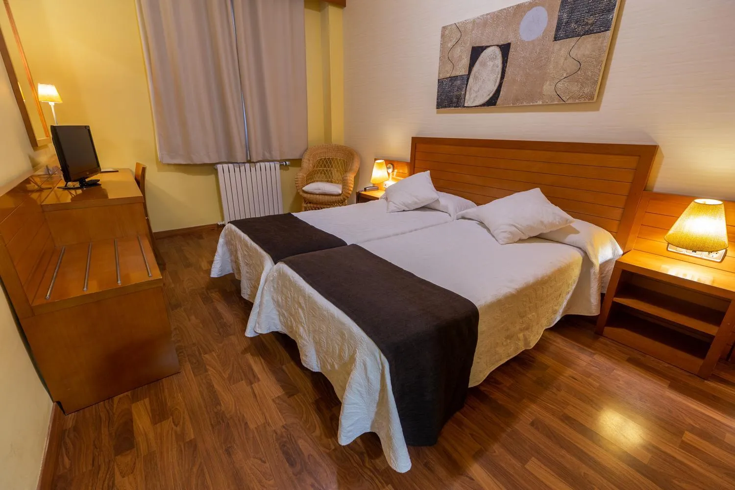 Bed in Hotel de Montaña Rubielos