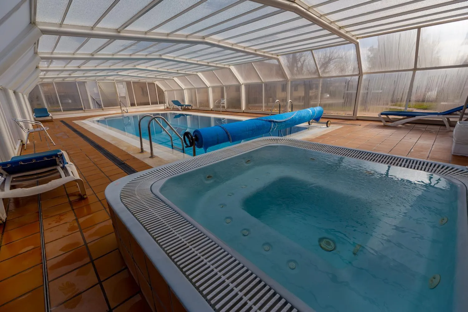 Sauna in Hotel de Montaña Rubielos