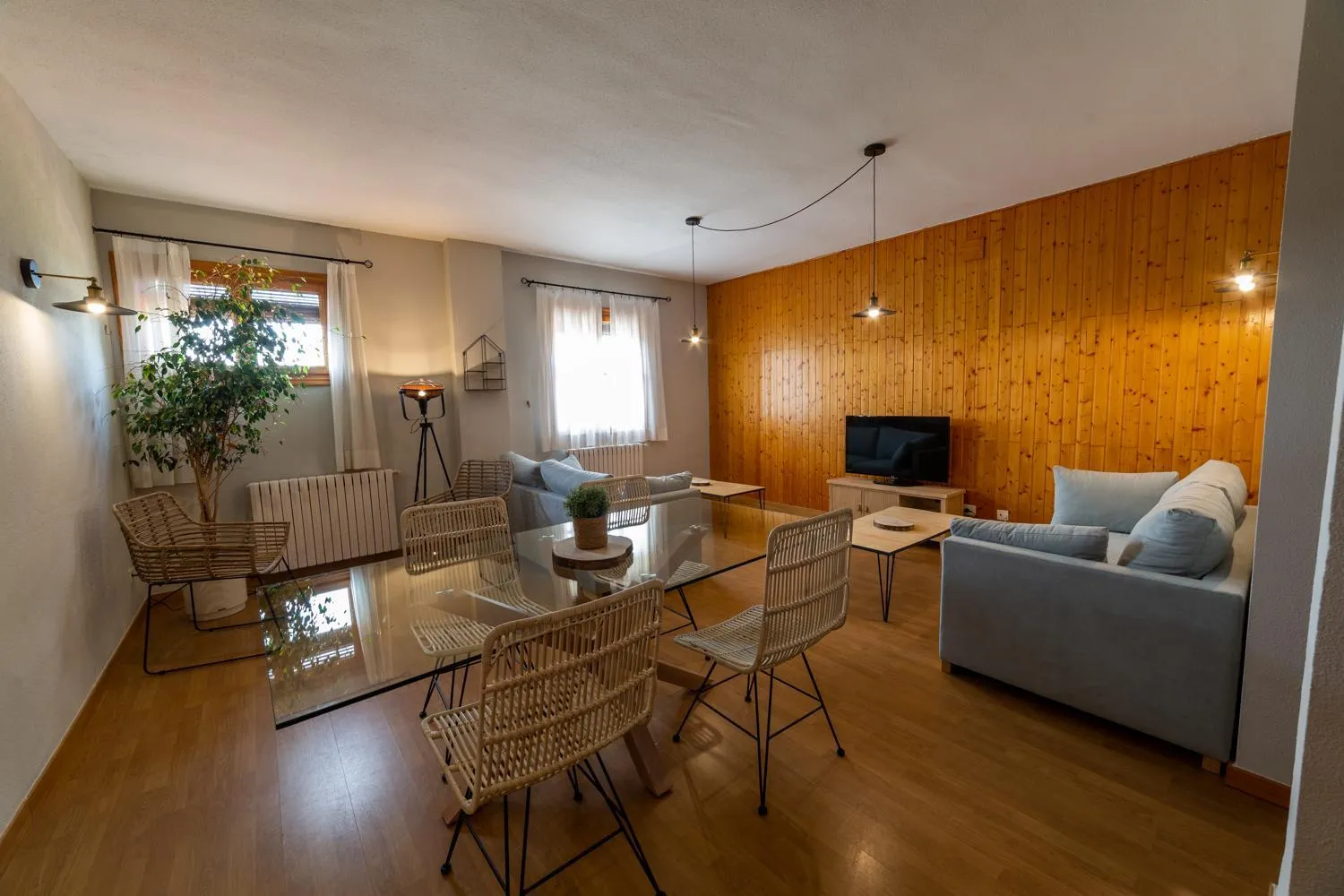 Seating area in Hotel de Montaña Rubielos