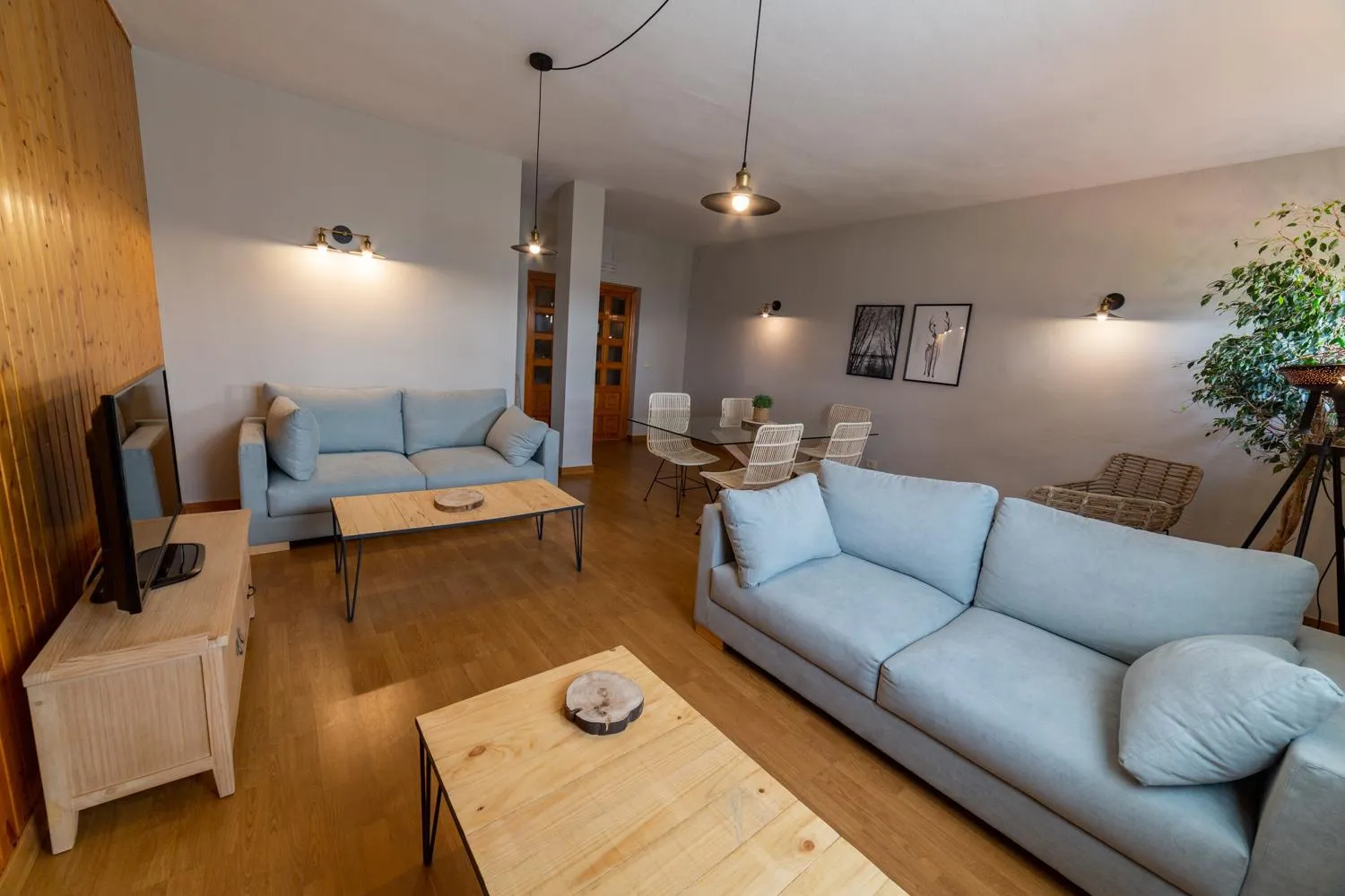 Seating area in Hotel de Montaña Rubielos