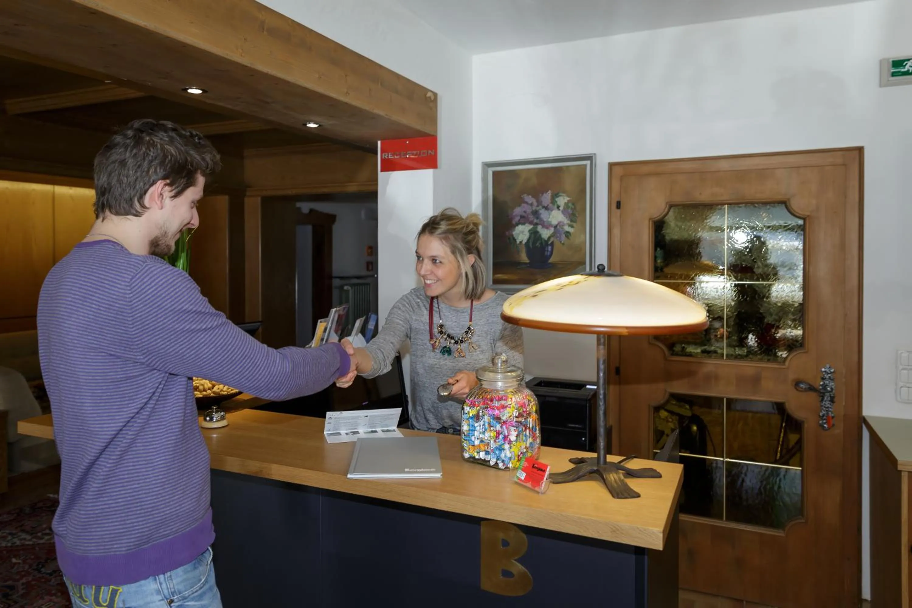 Lobby or reception in Hotel Bergland