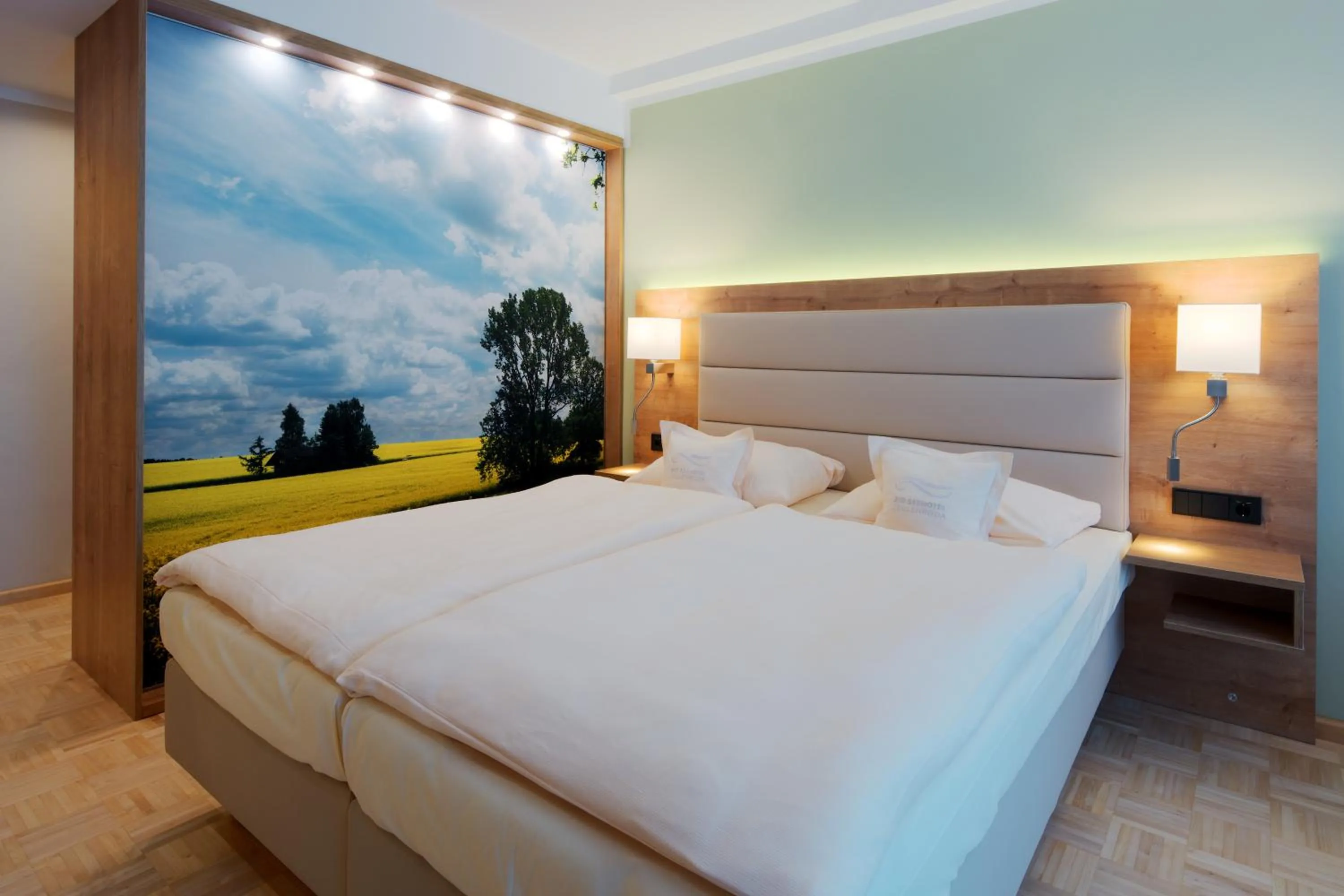 Bedroom, Bed in Bio-Seehotel Zeulenroda