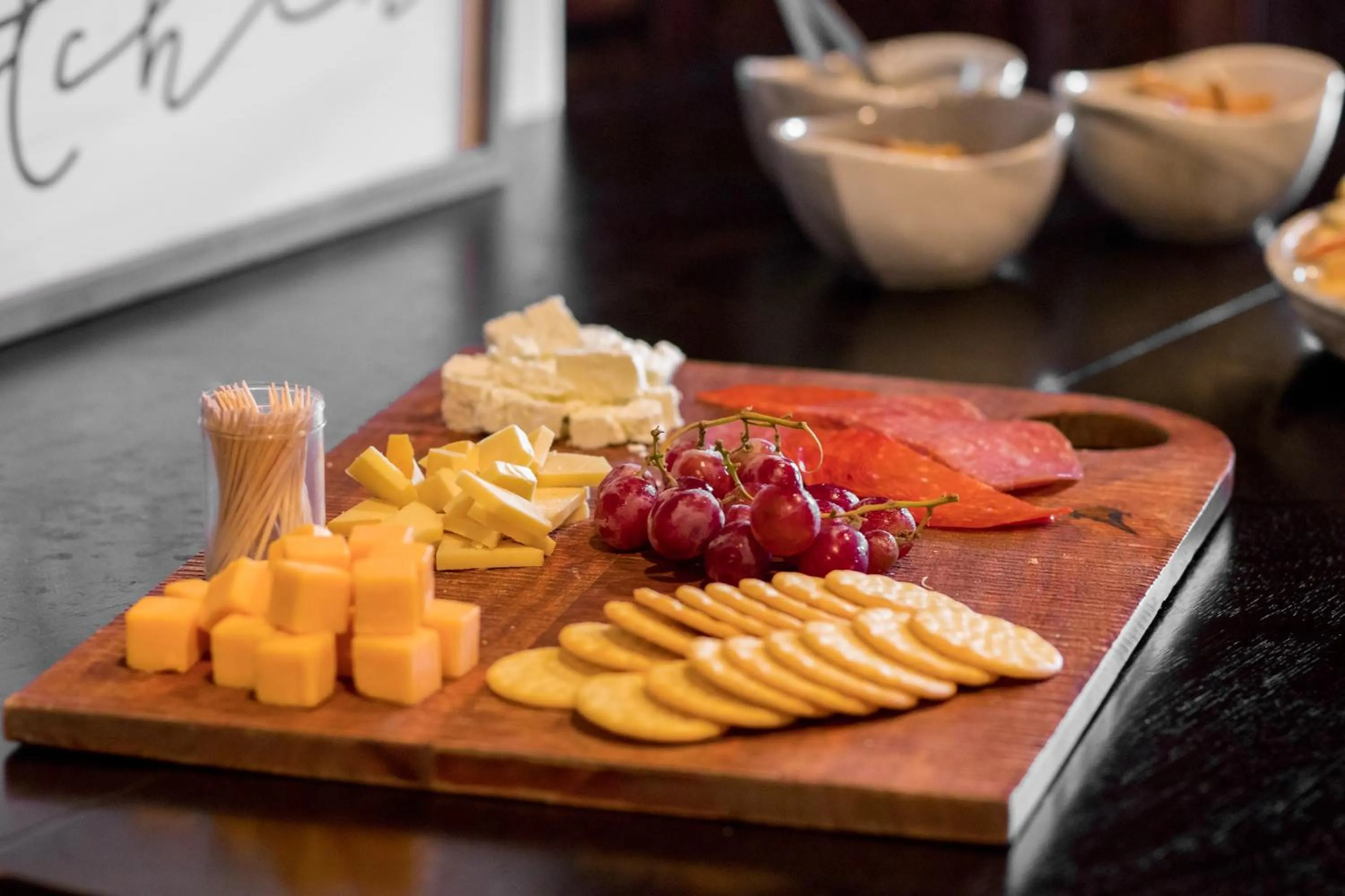 Food close-up in Vineyard Court Designer Suites Hotel