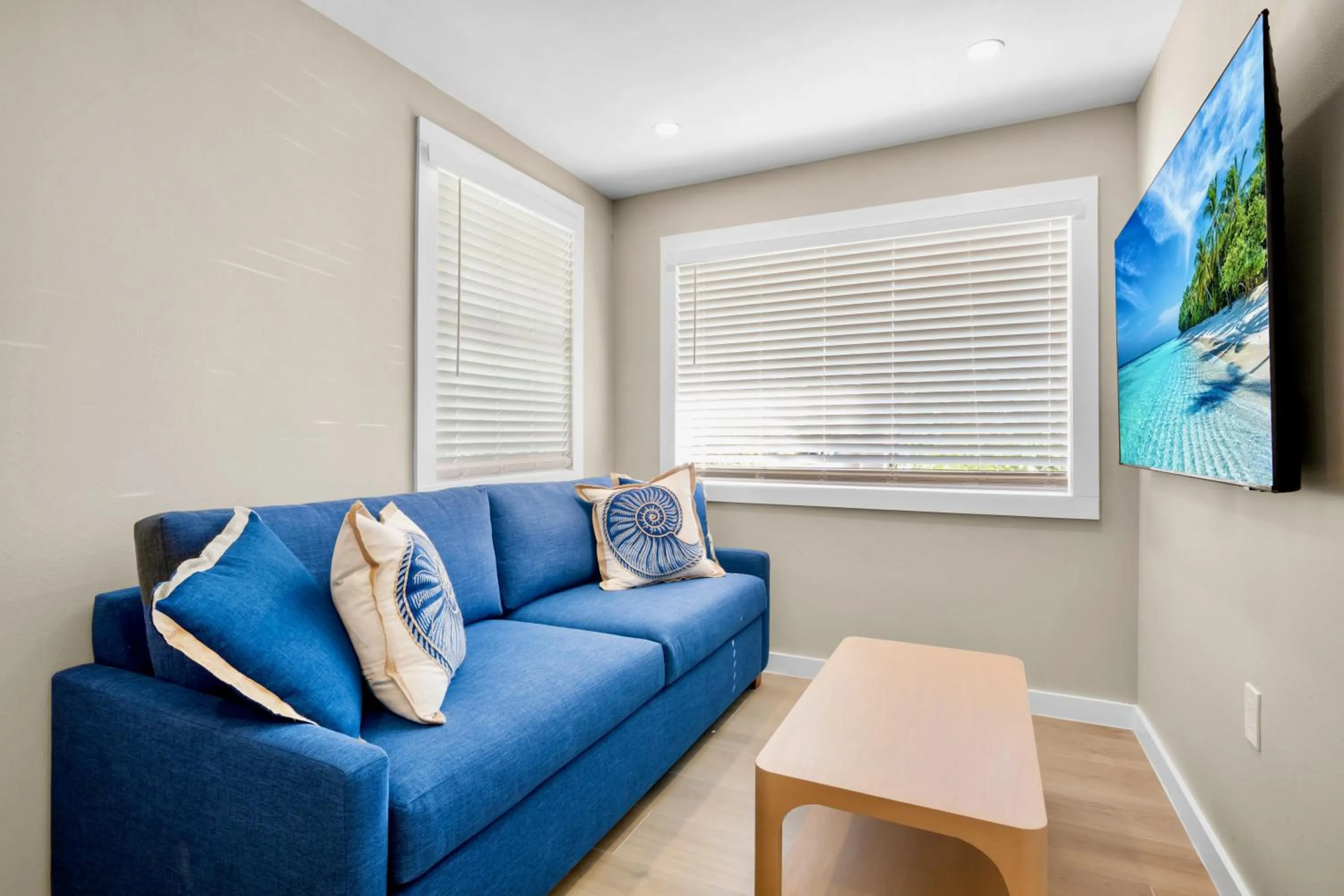 Living room in Haley's at Anna Maria Island Inn