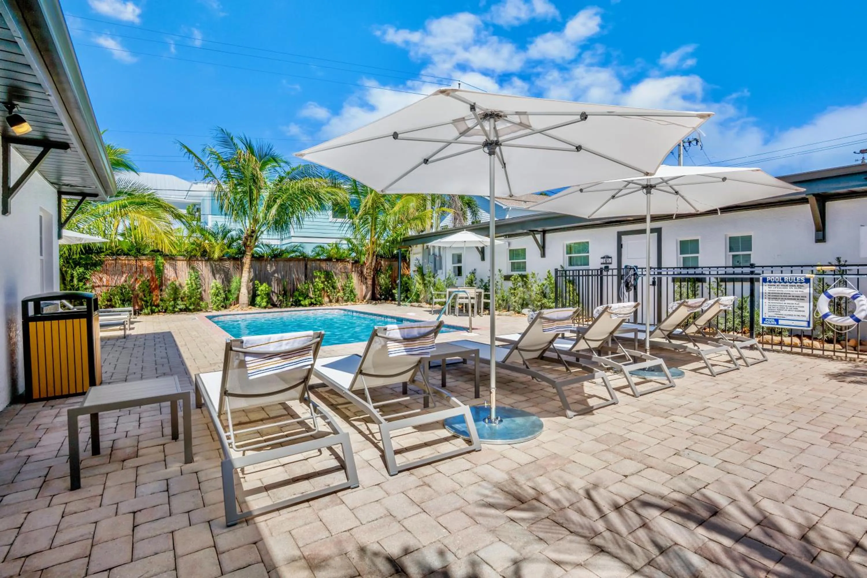 Pool view in Haley's at Anna Maria Island Inn