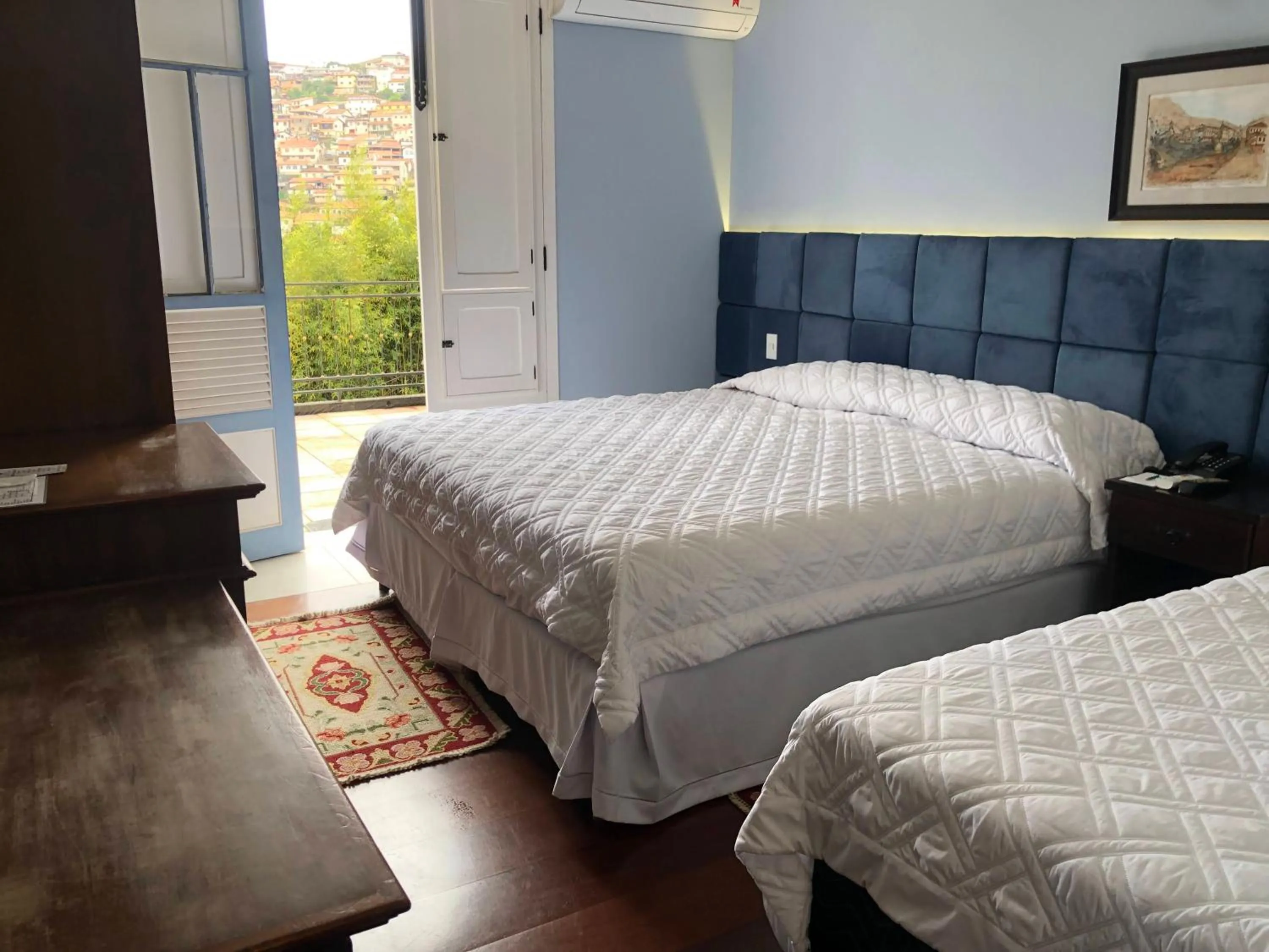 Bed in Hotel Pousada Minas Gerais