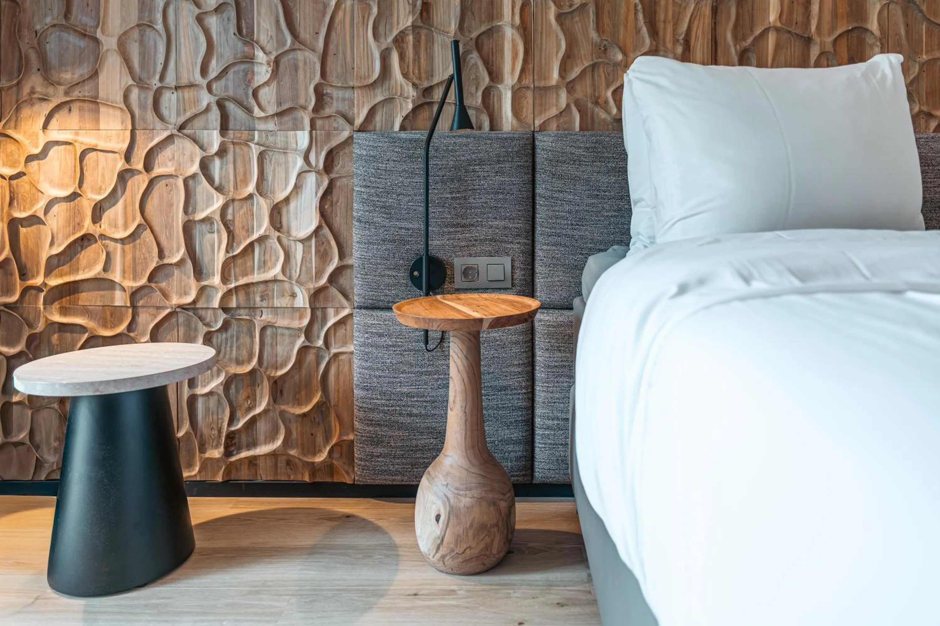 Bed in Strandhotel Duinoord