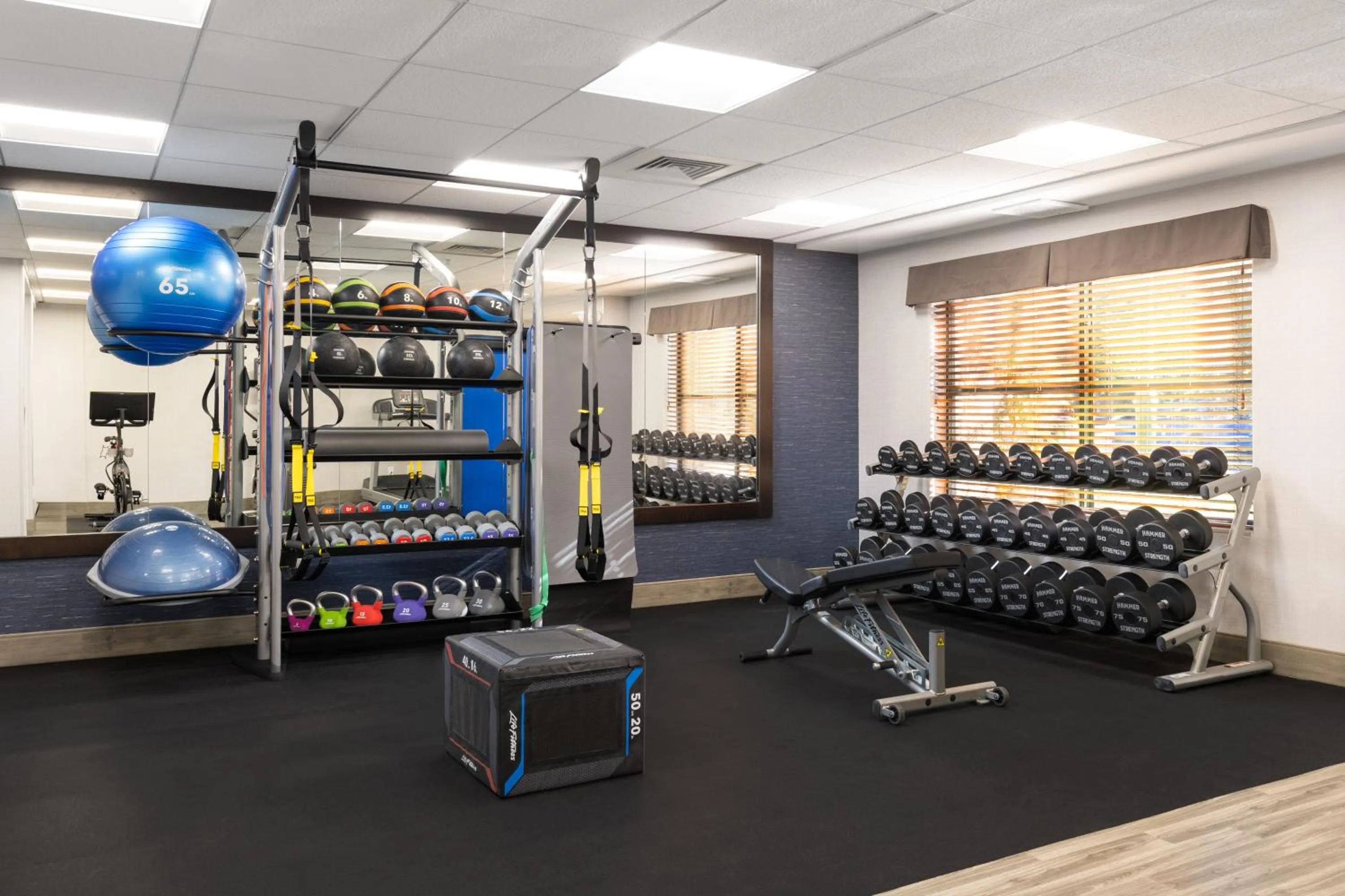 Fitness centre/facilities in Hampton Inn & Suites Manteca