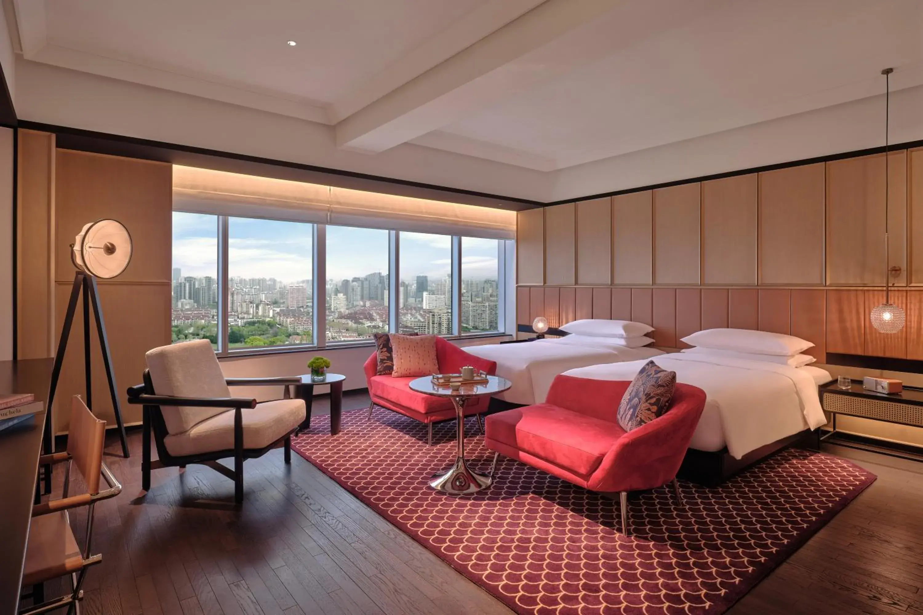 Deluxe Twin Room with Park View in Pentahotel Shanghai Deluxe Twin Room with Park View in Pentahotel Shanghai