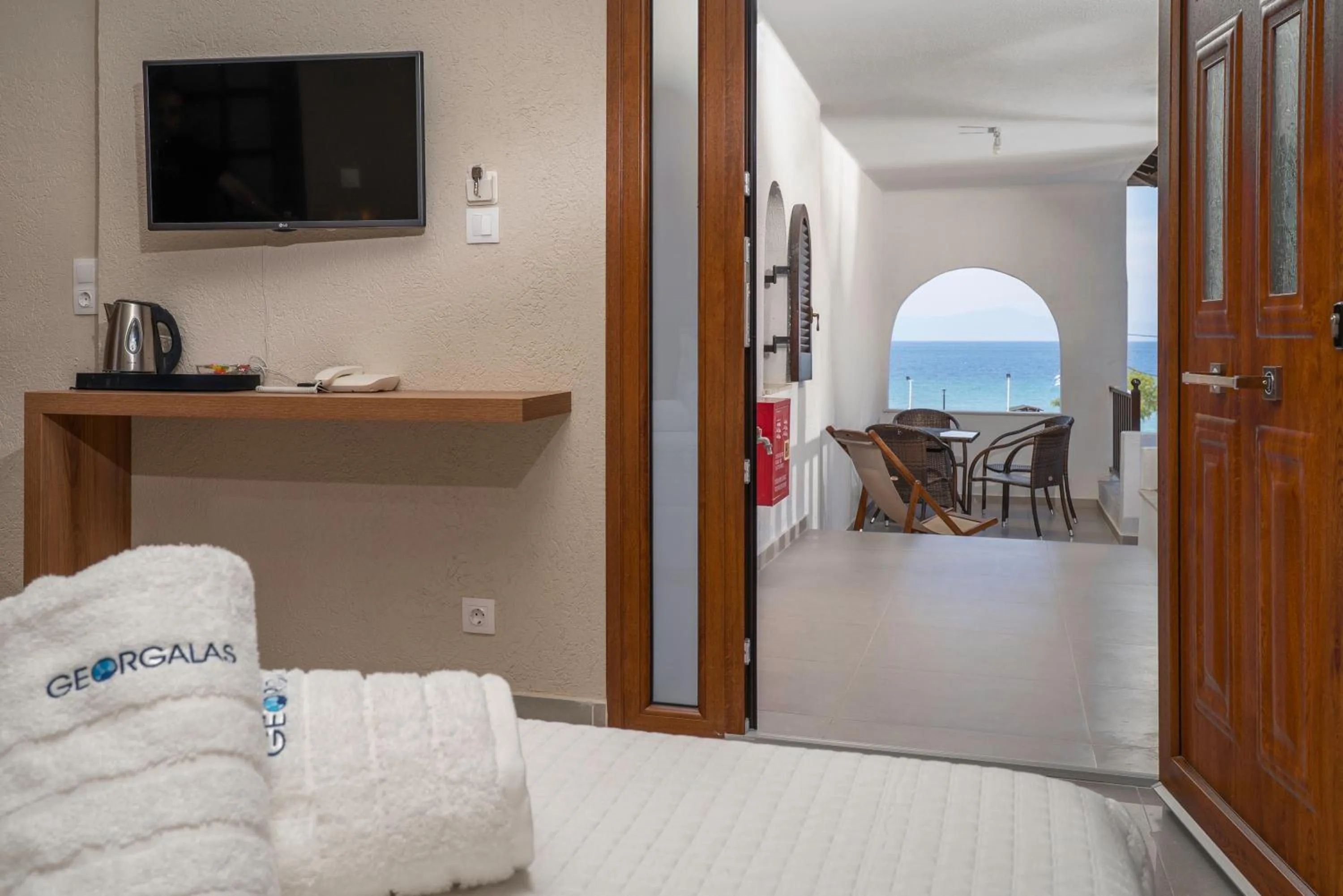 Sea view, Bed in Georgalas Sun Beach Resort