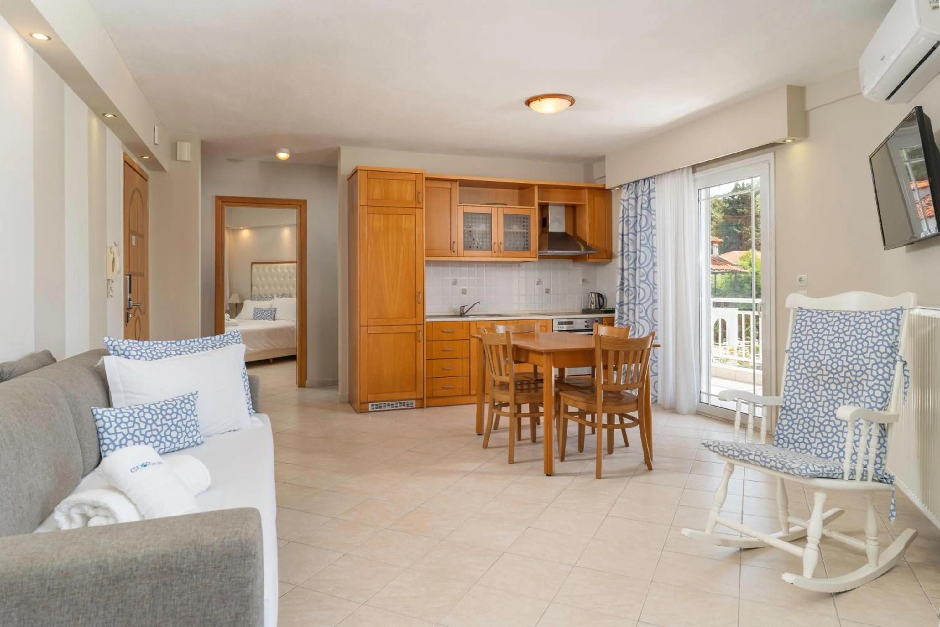 Living room in Georgalas Sun Beach Resort