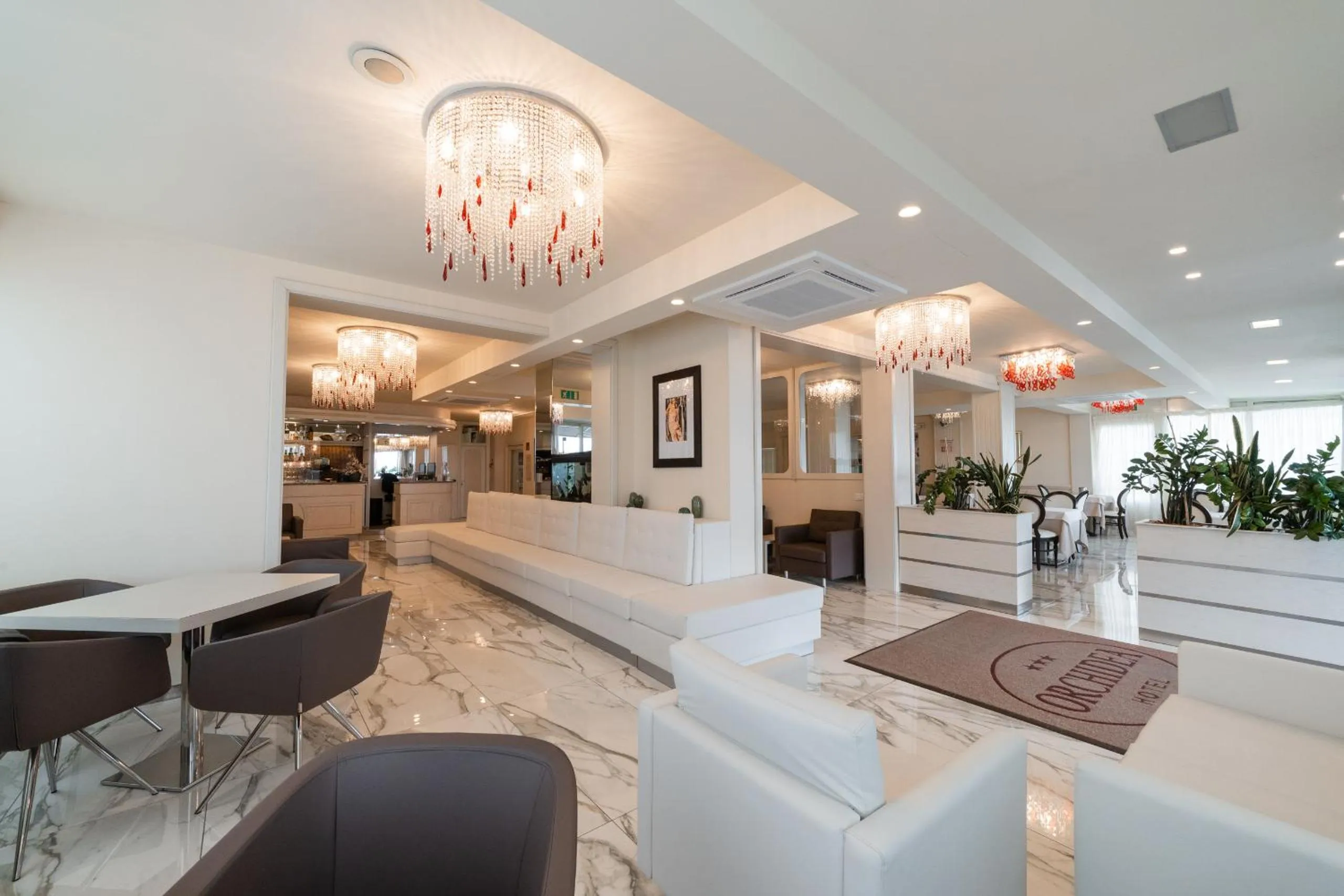 Lobby or reception in Hotel Orchidea