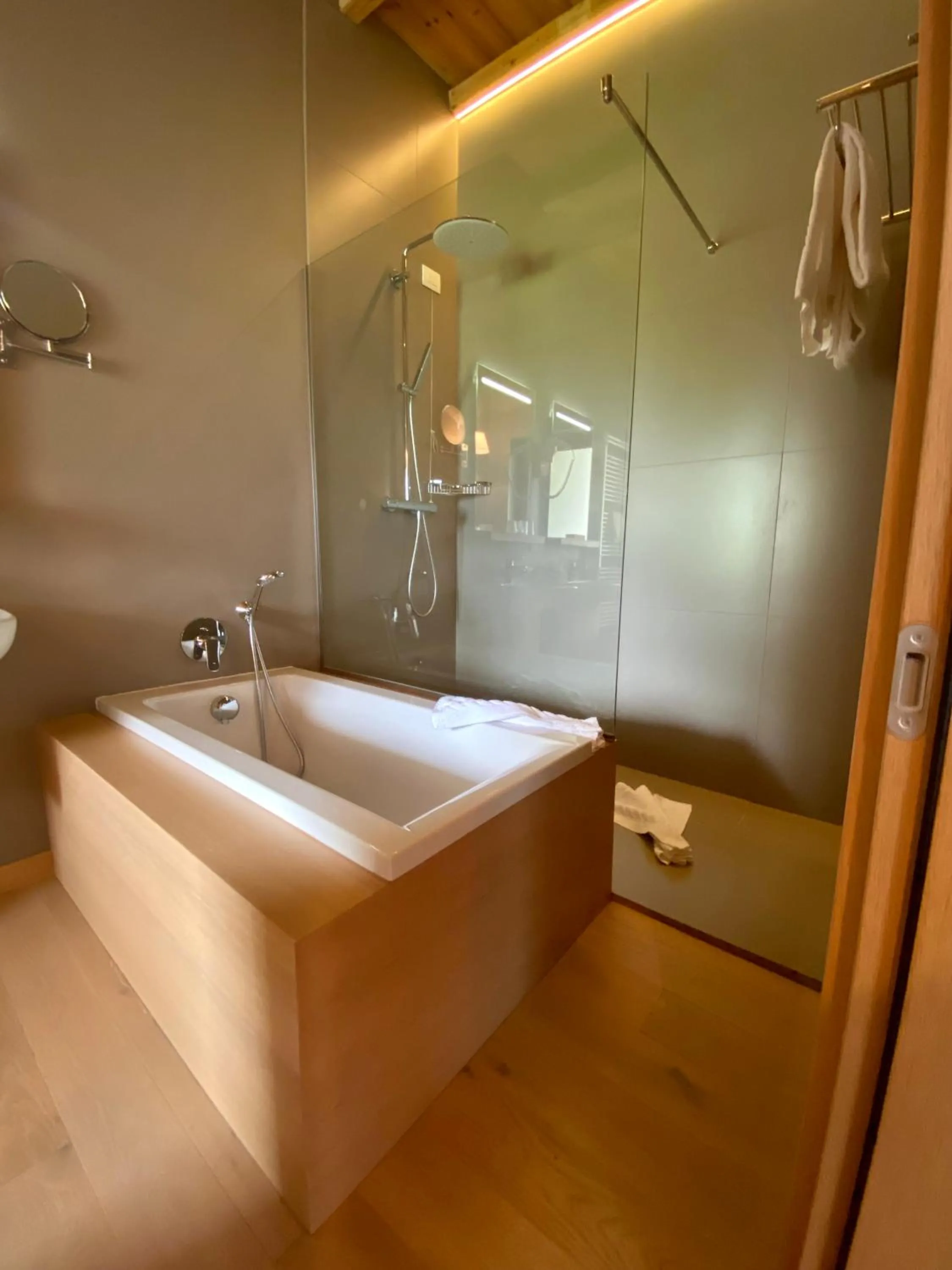 Shower, Bathroom in Albergo Rutzer