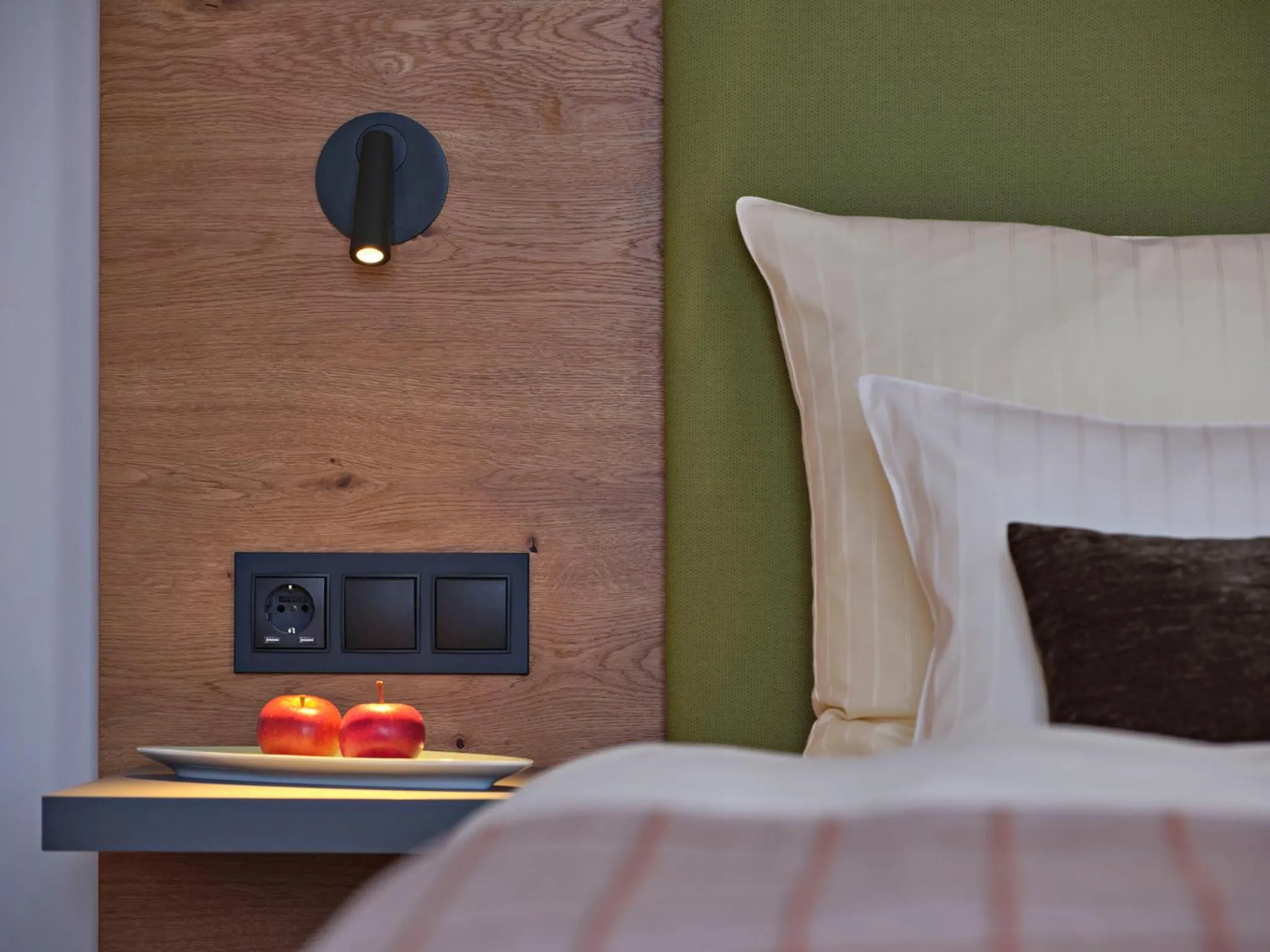 Decorative detail, Bed in Hotel Restaurant Burg-Klause