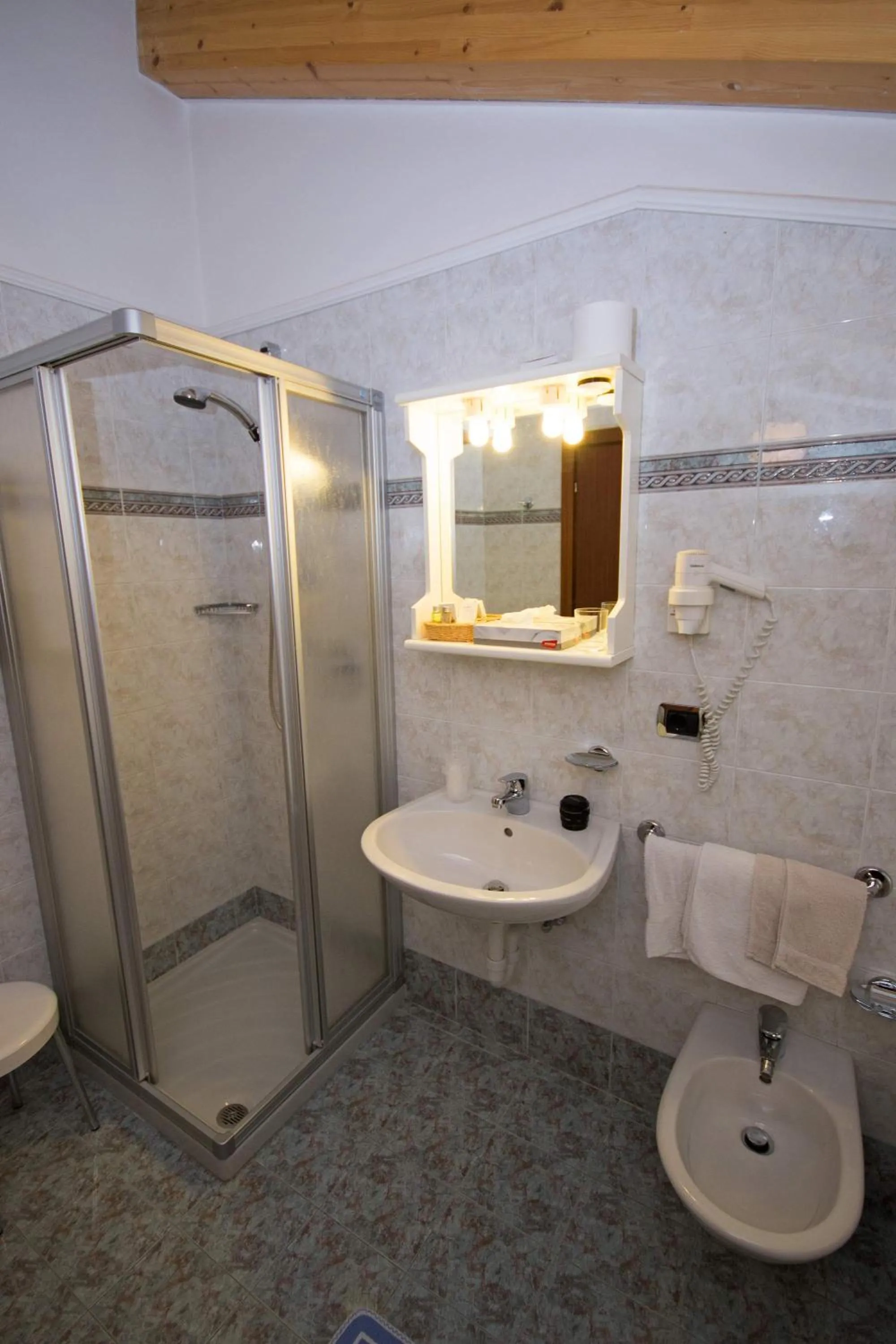 Bathroom in Hotel Miravalle