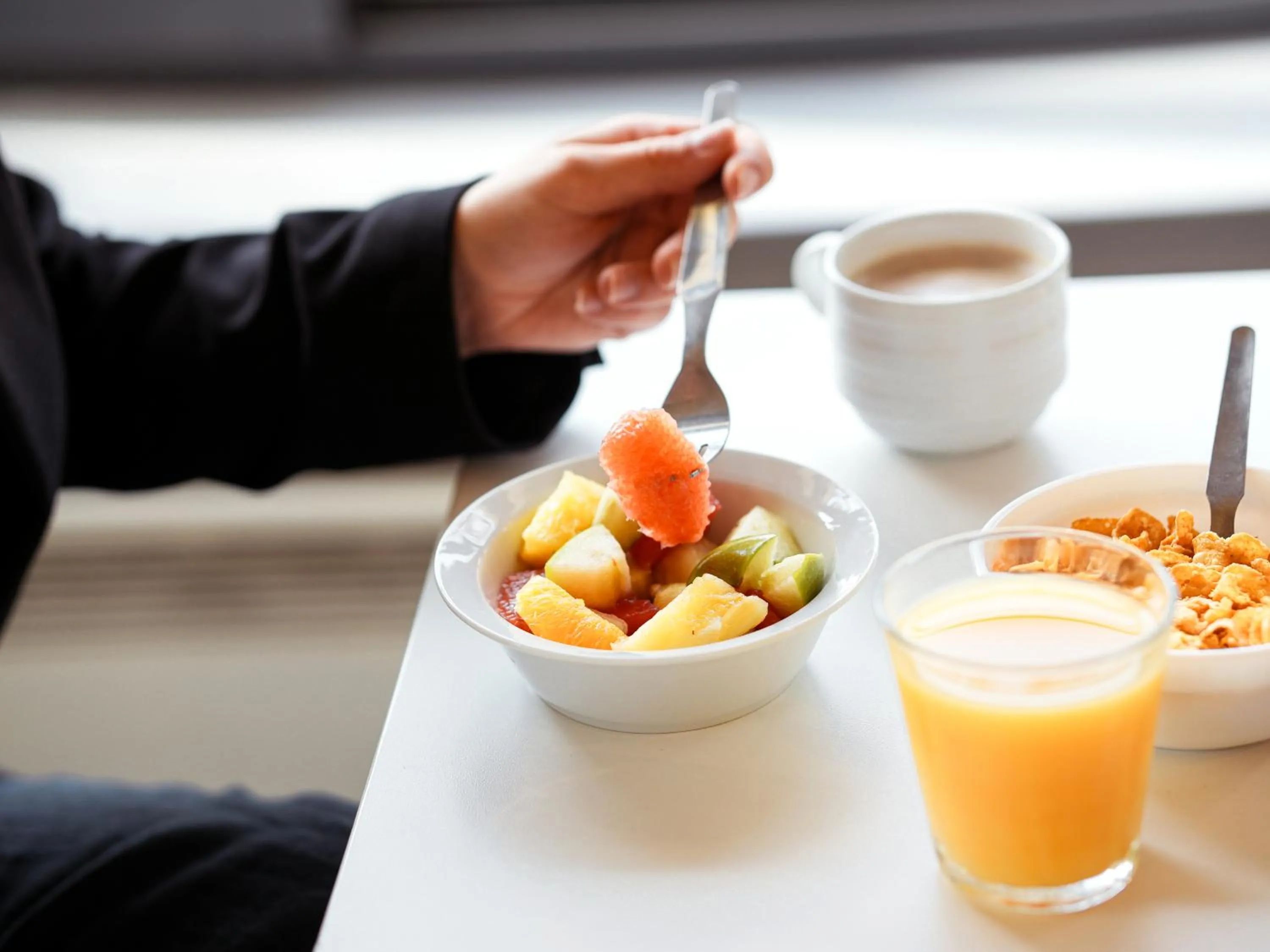 Buffet breakfast in ibis budget Caen Porte de Bretagne