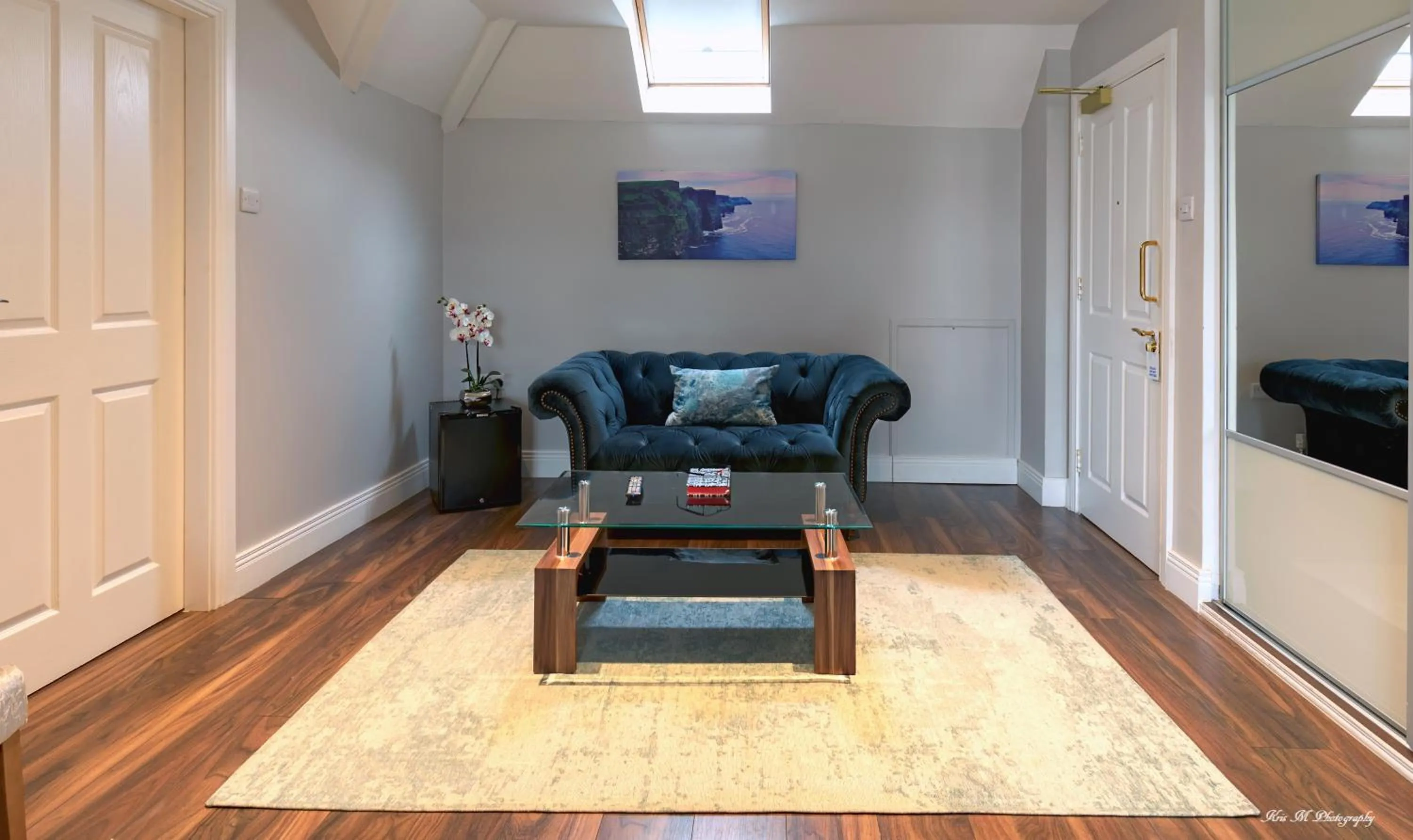 Seating area in Brook Lodge Boutique Hotel