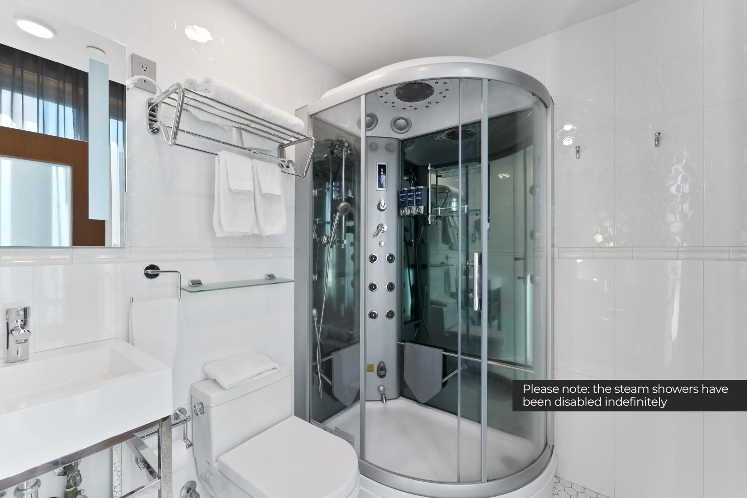 Shower in Savoy Hotel