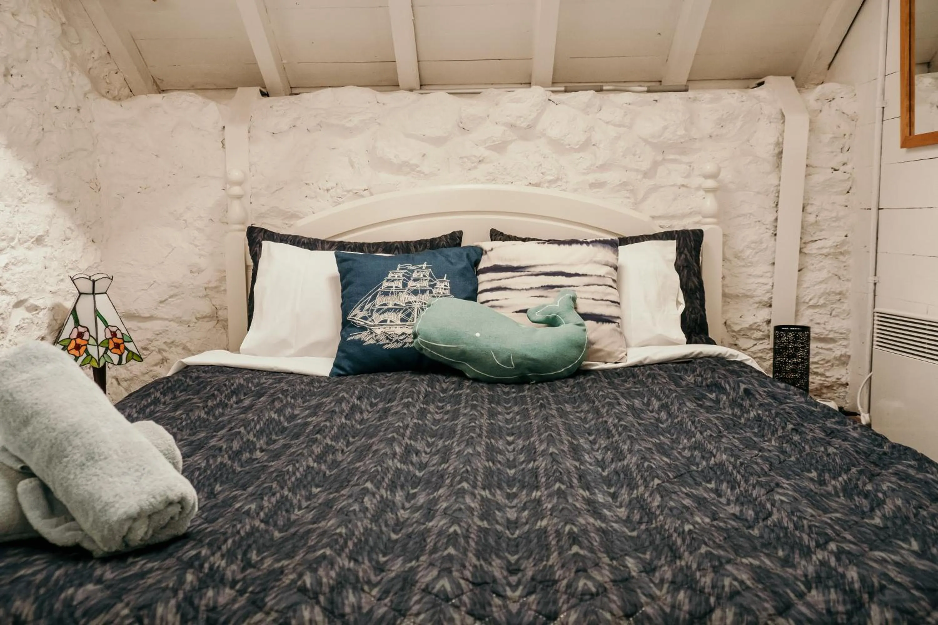 Bed in The Wandering Whale Port Fairy